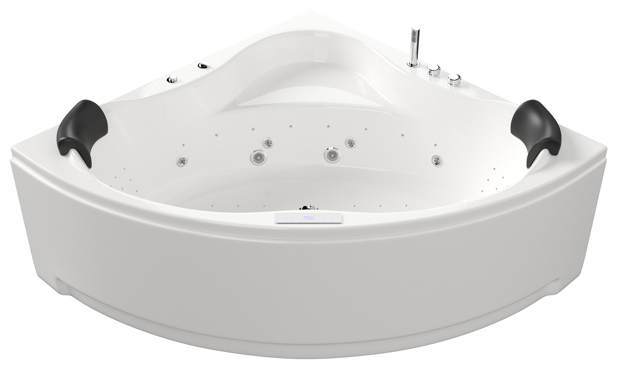 Deluxe Whirlpool Enjoy Ultra 150cm Made in Germany 80 Düsen & LED mit Armatur