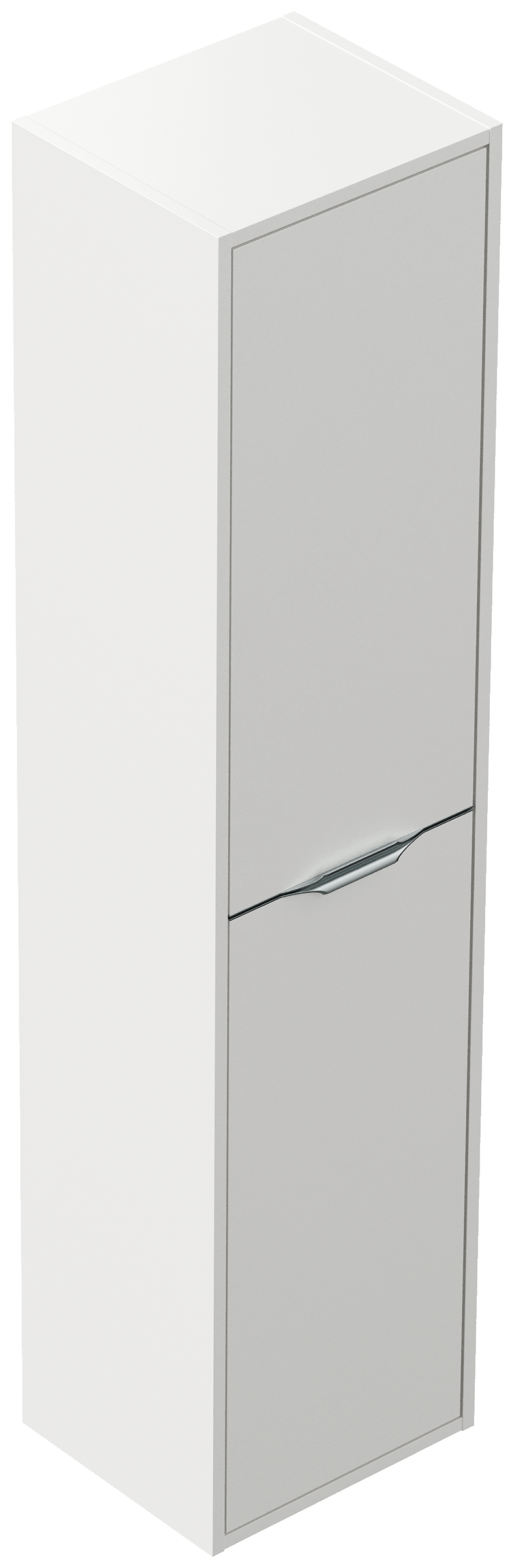 Hochschrank Elements 35x150cm Softclose Türen weiss matt