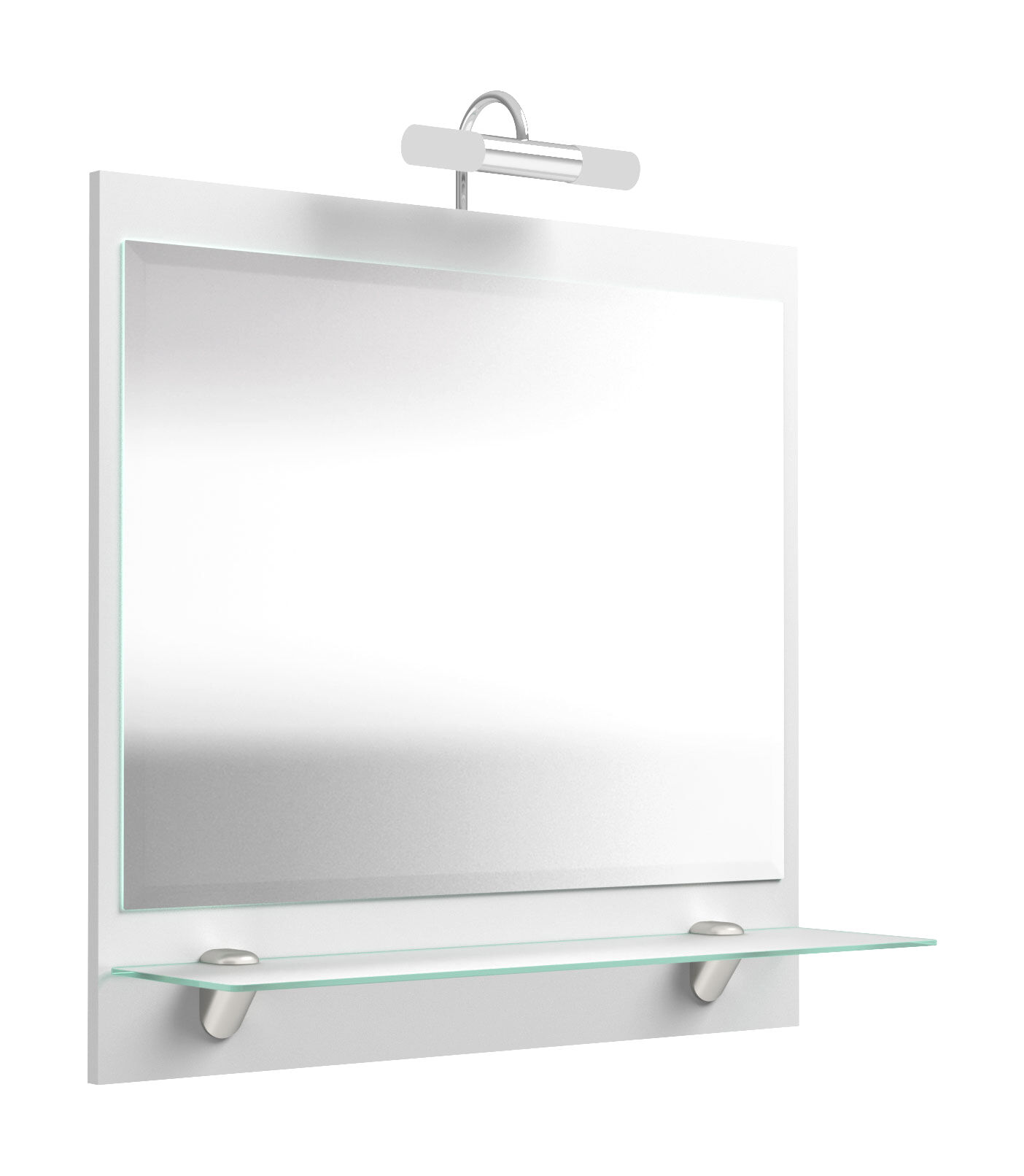 Spiegel Salona 70 cm Weiss hochglanz