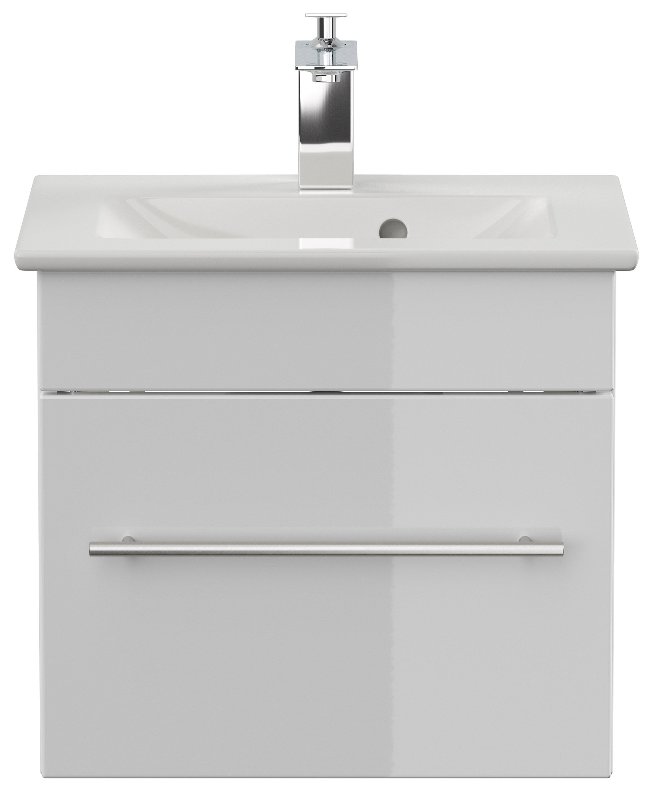 Badmöbel mit Villeroy & Boch Venticello Waschbecken 50 cm weiss hochglanz