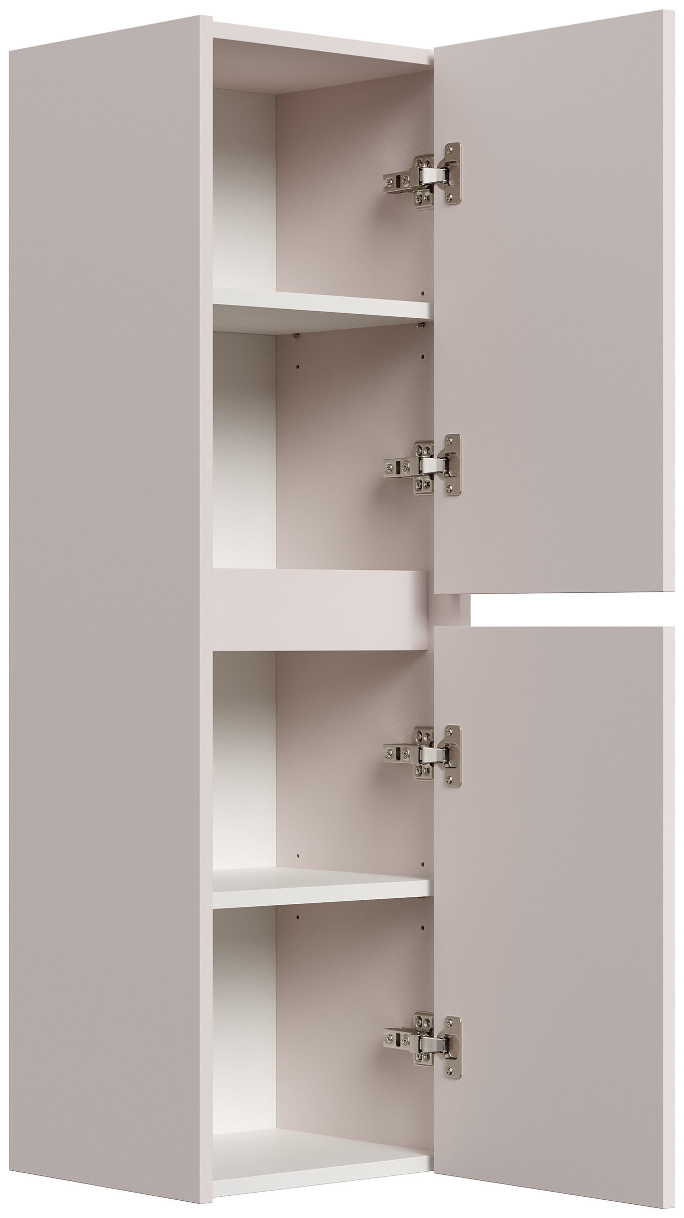 Badezimmer Hochschrank 112cm Softclose Taifun zur Wandmontage kaschmir