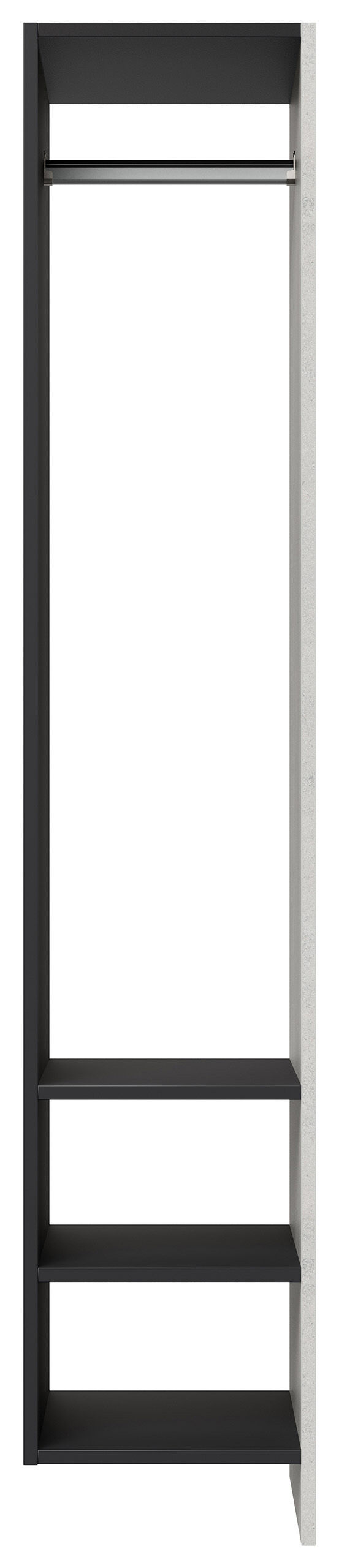 Garderobe Blu-M  3 tlg Konsole Push-to-open Spiegel Paneel 6 Paar Stein