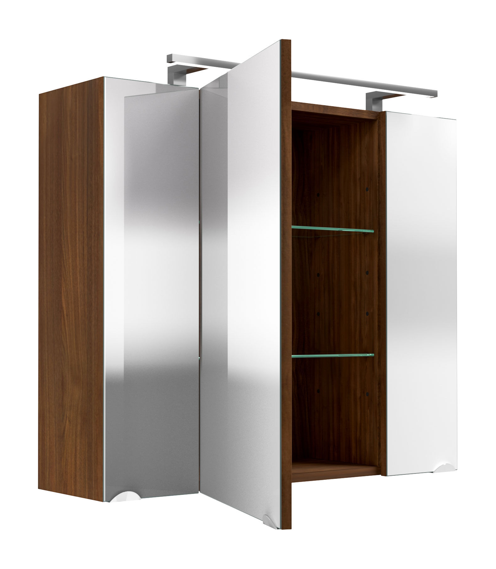 Spiegelschrank Rima 80 cm Walnuss