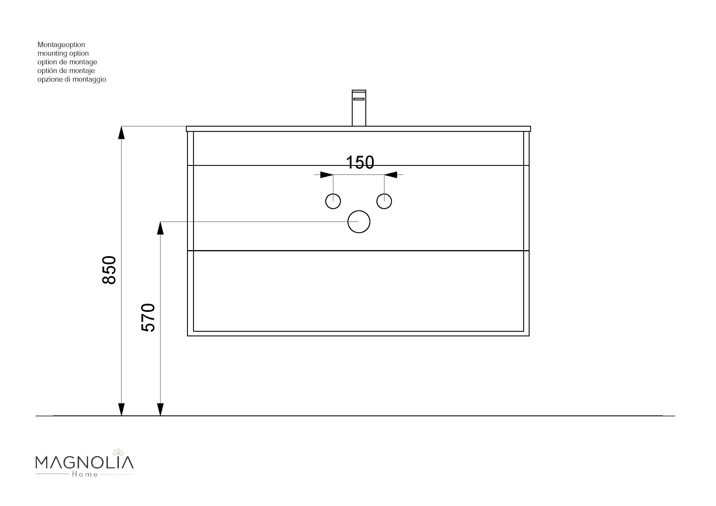Badmöbel Vitro 1000 mit Glaswaschbecken SoftClose weiss hochglanz