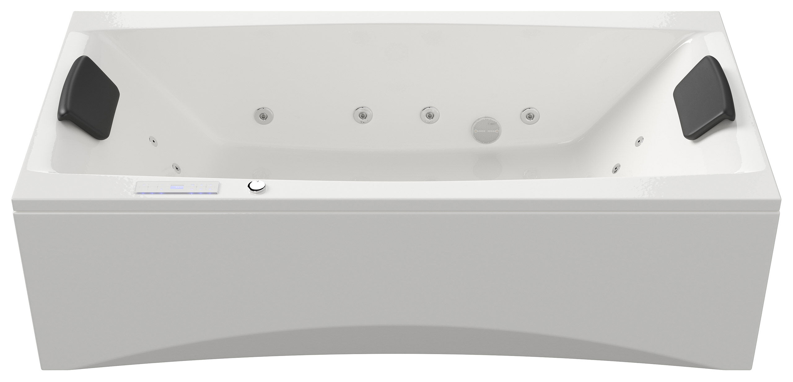 Rechteck Whirlpool Unity 190x90 Made in Germany 24 Massagedüsen mit Armatur