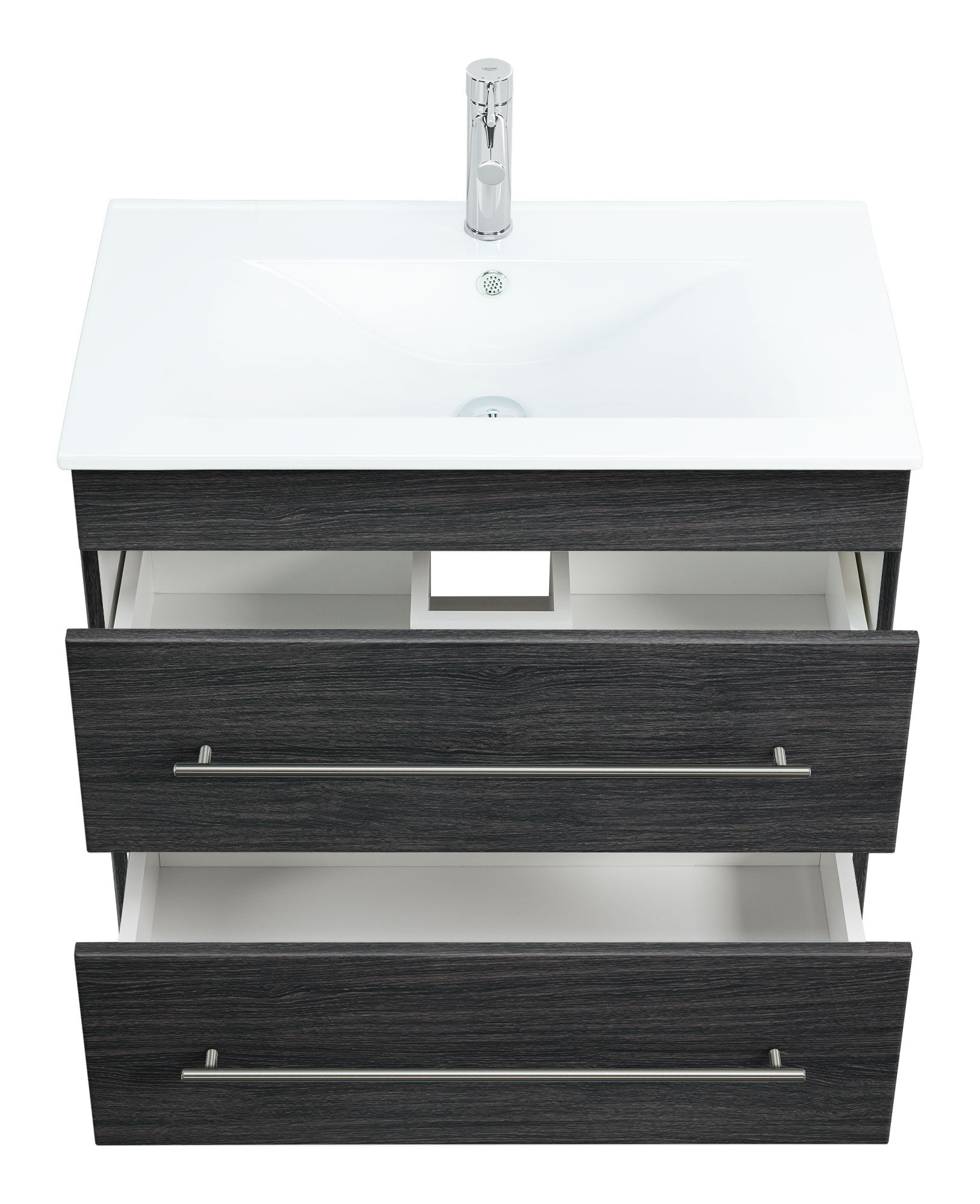 Stand Badmöbel Casa Infinity 750 SoftClose anthrazit gemasert