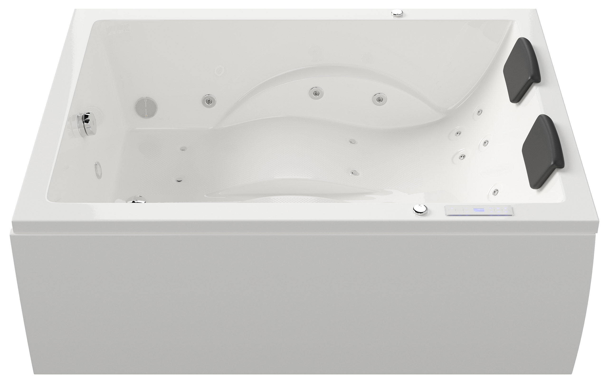 Whirlpool Andalusia 2 Pers. 180x130 rechts Made in Germany 24 Düsen mit Armatur