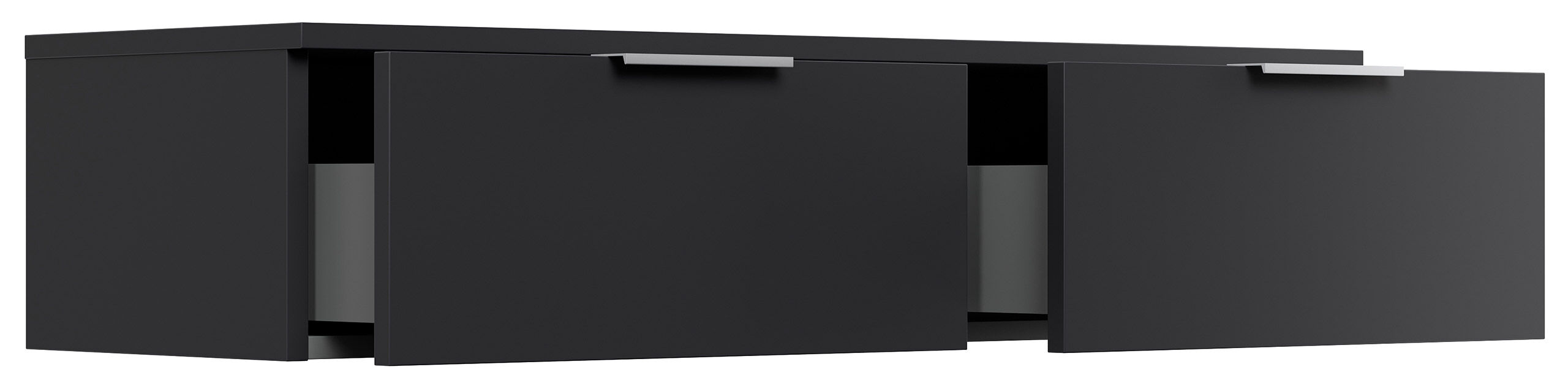 Hängekonsole Urban Slimline 2 Schubladen Softclose Grafit