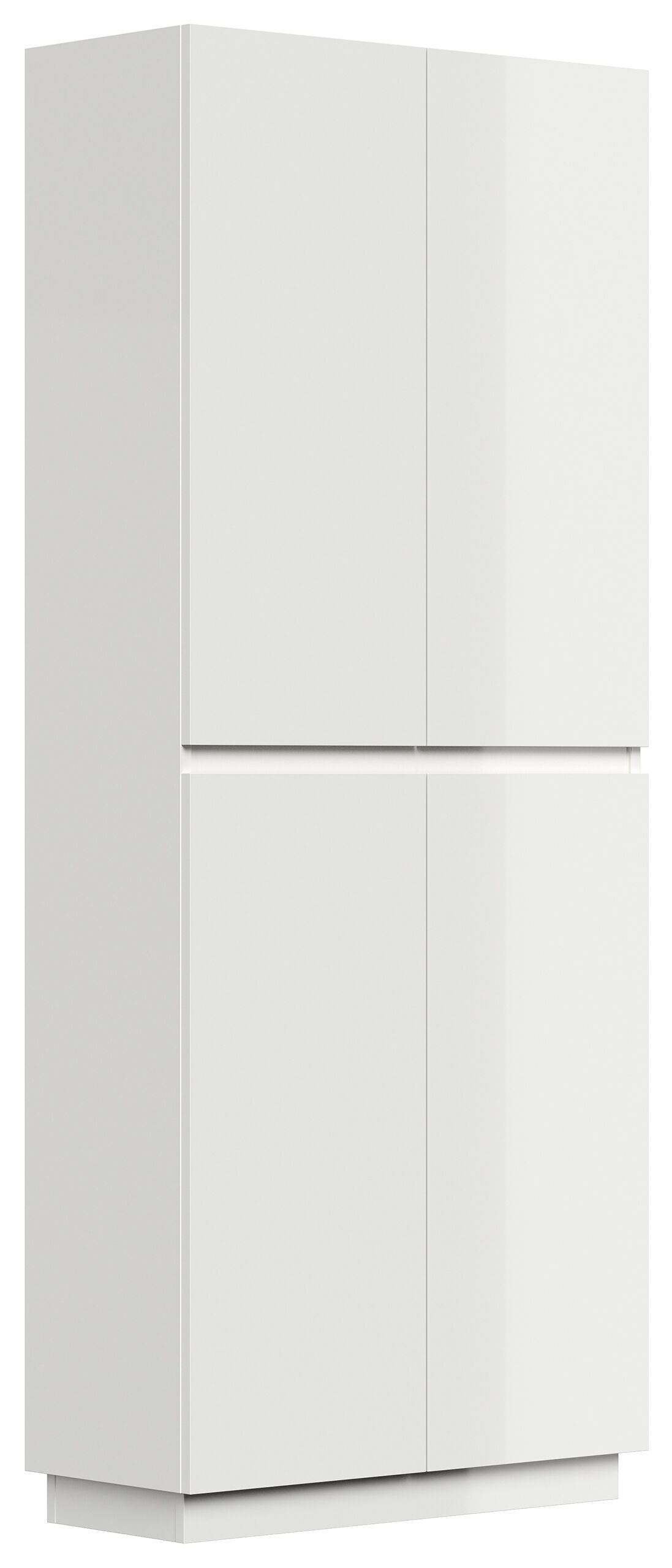 Garderobe Set Atrio 3tlg 42 Paar Schuhschrank Spiegel lackiert Weiß Hgl