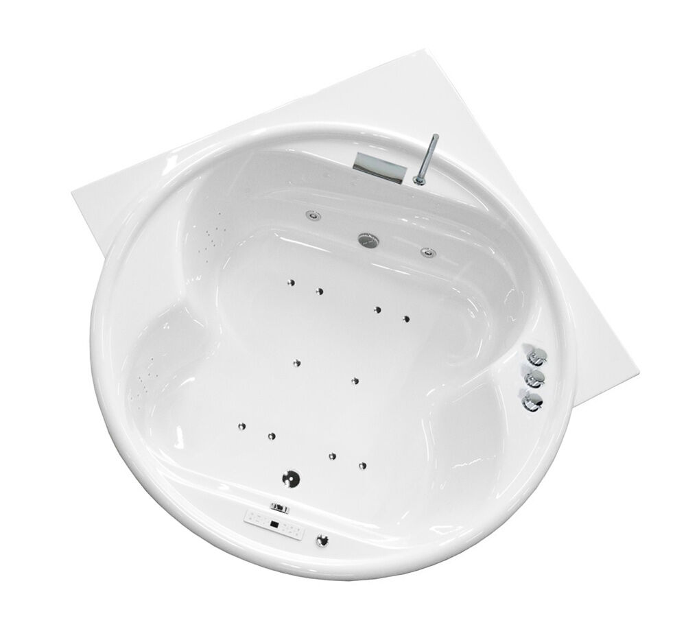Eck Whirlpool Saturn 225x182x59 Made in Germany 22 Massagedüsen mit Armatur
