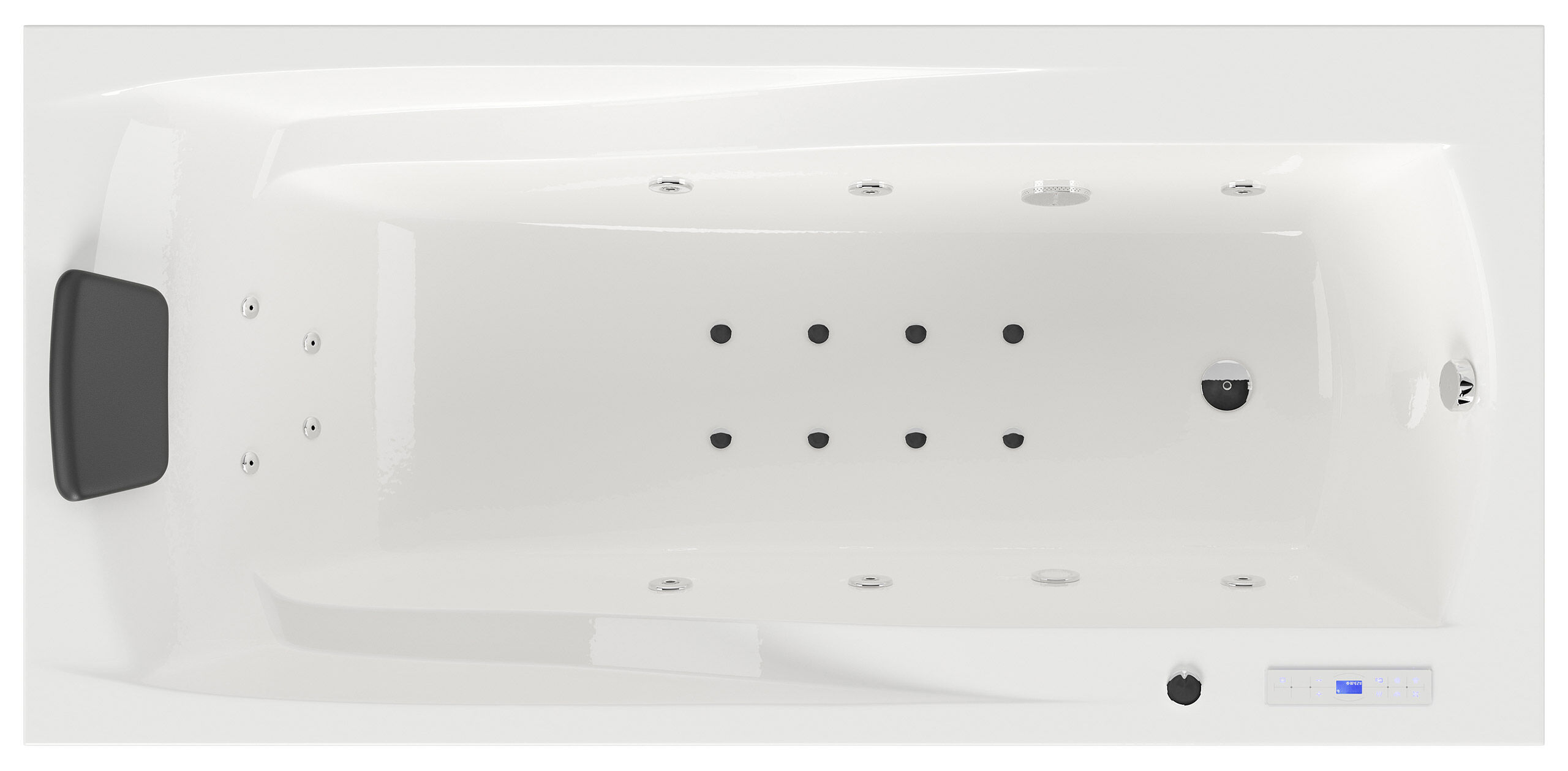 Centauri 190 links Whirlpool Set ohne Armatur