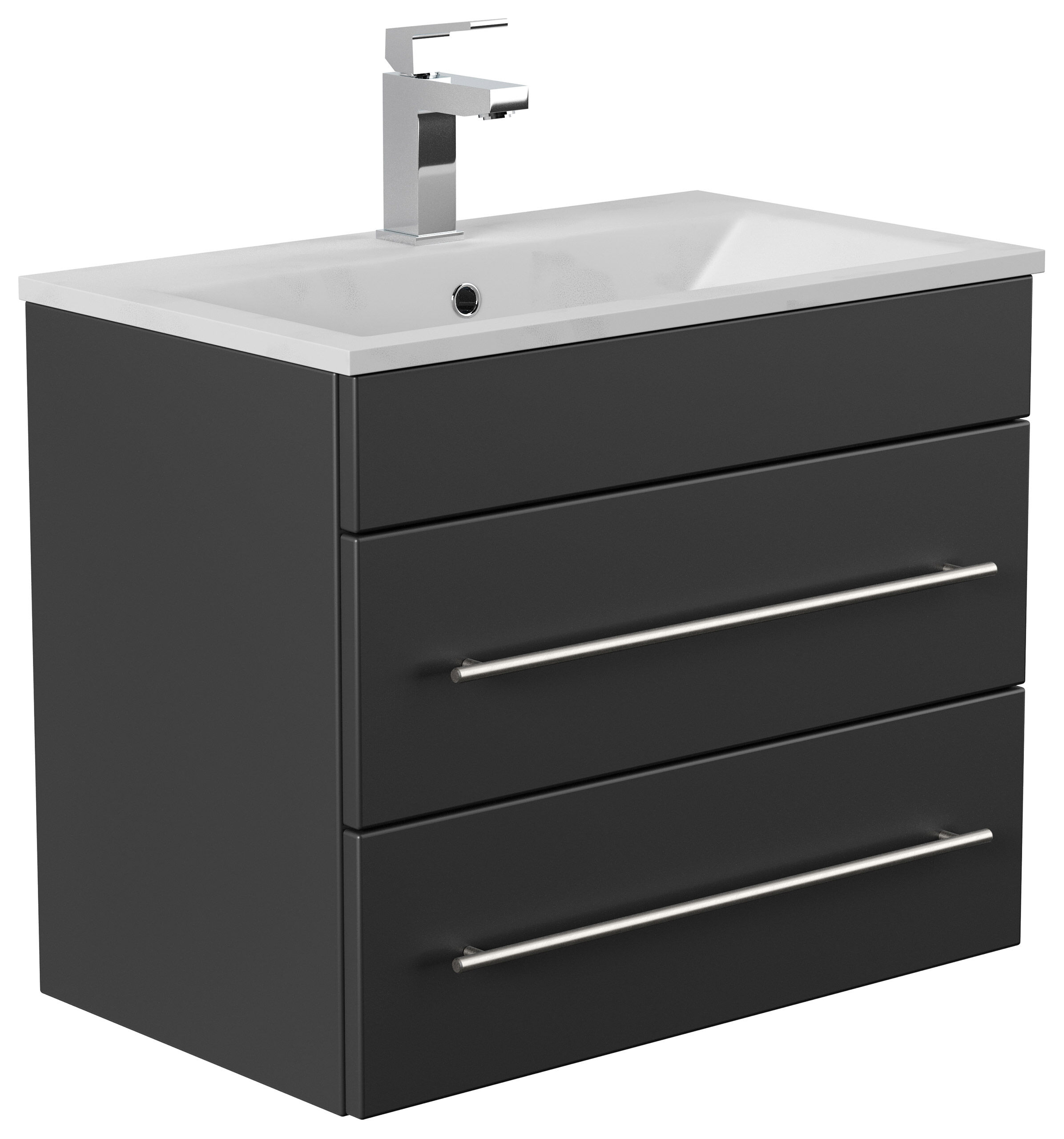 Badmöbel Dunit 600 SlimLine SoftClose schwarz