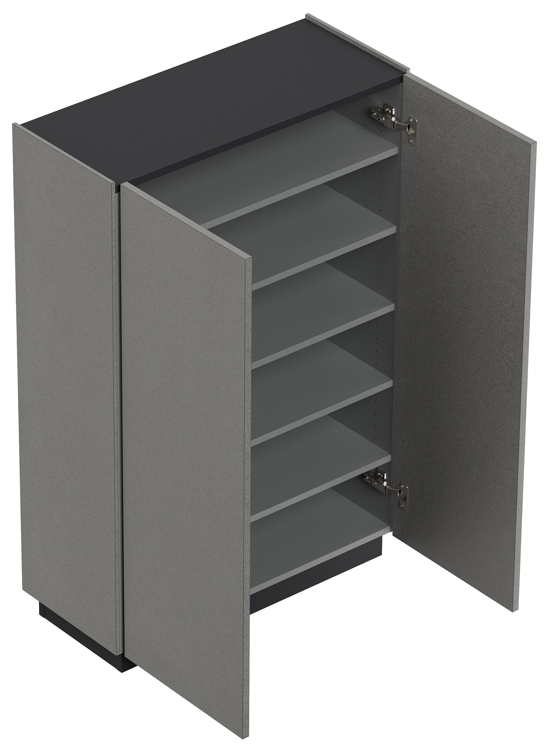 Raumwunder Sideboard Kommode Galaxy M 2 Türen Softclose flexible Böden weiß hgl