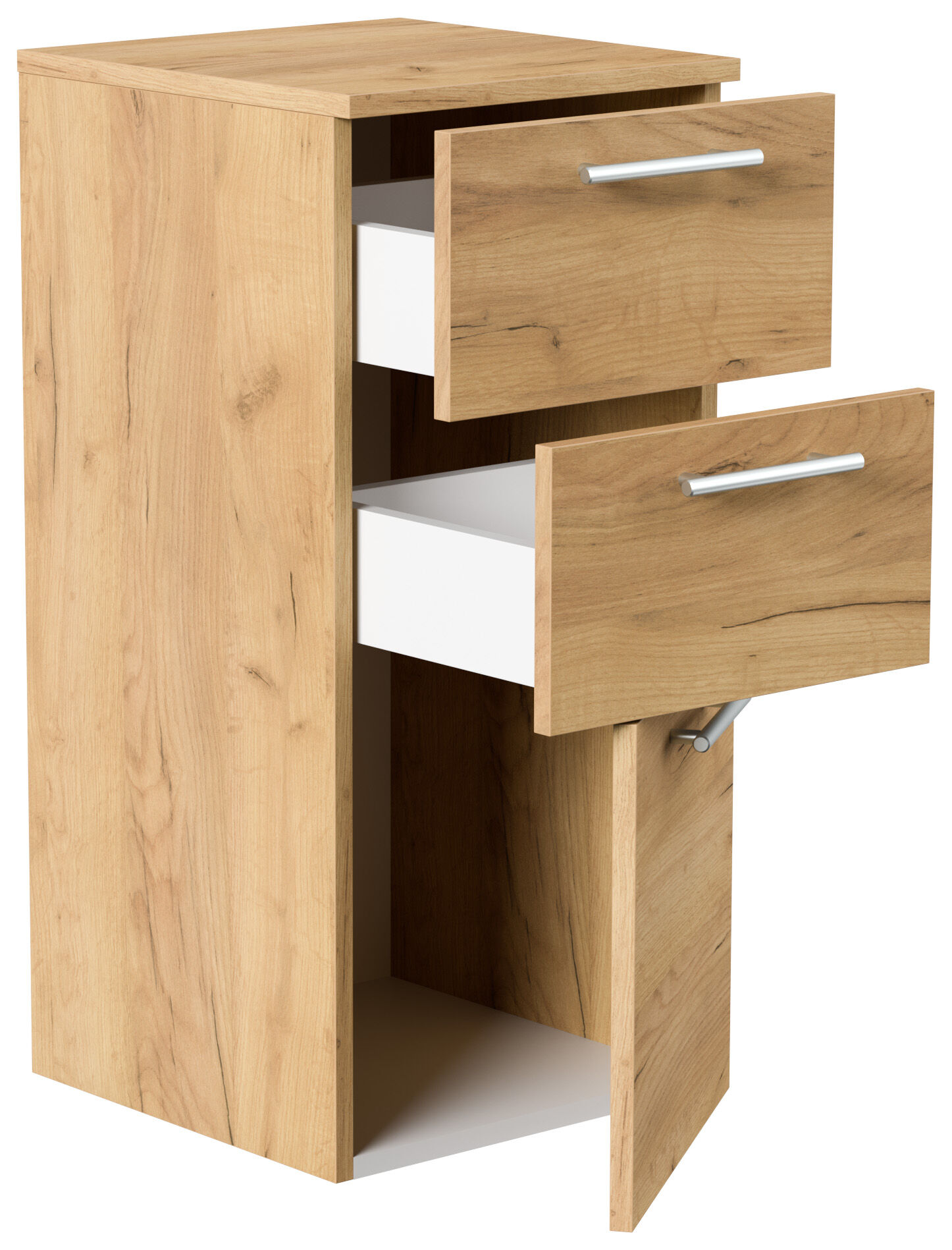Midischrank 75cm eiche gold