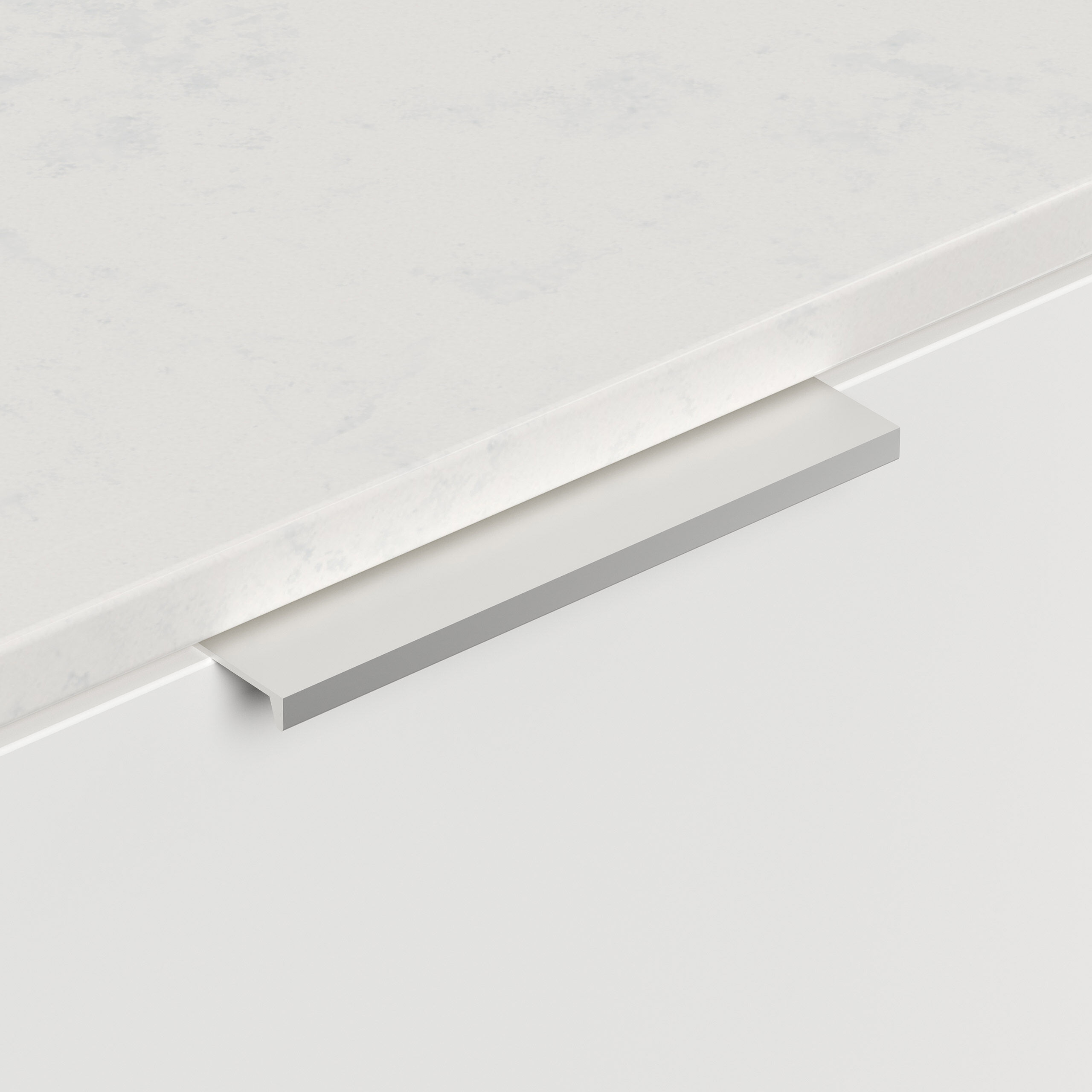 Design Nachttisch Kommode Artem 60cm, Quarztop, 2 Softeinzüge lackiert Weiß Hgl