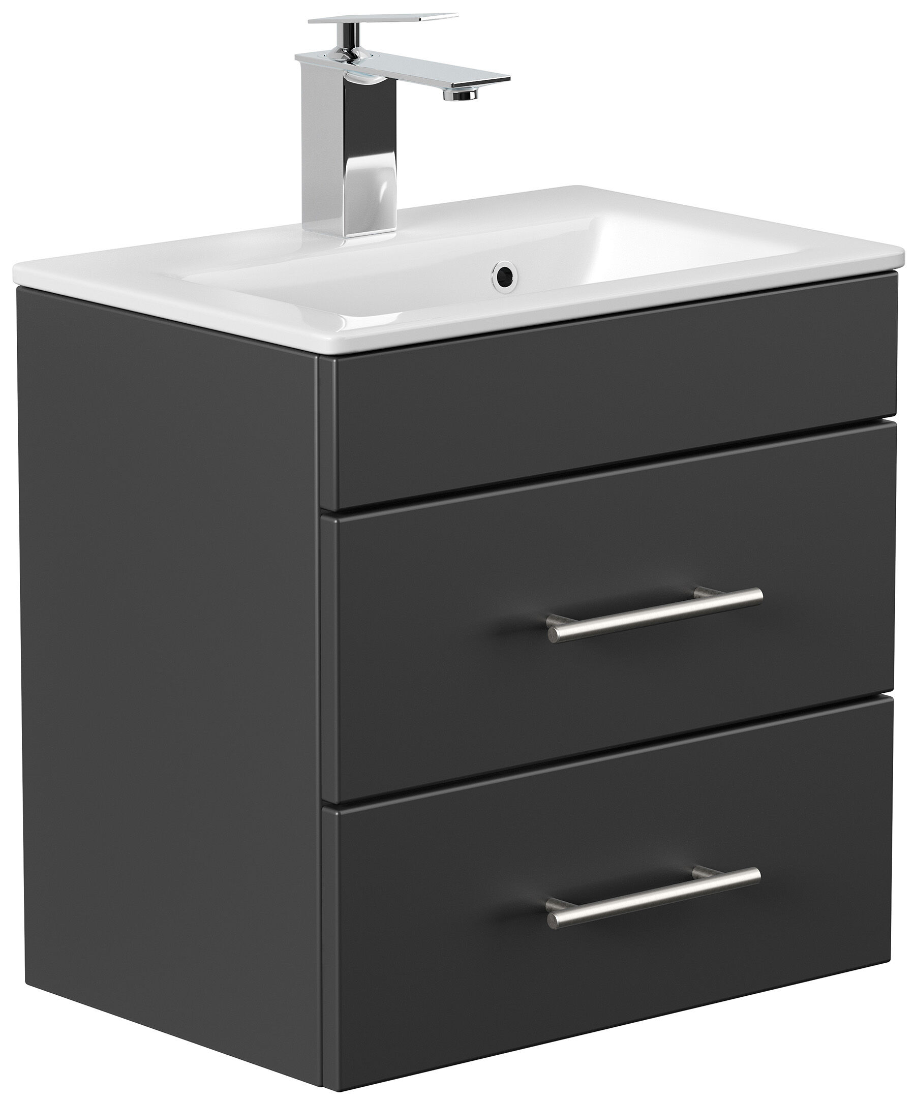 Badmöbel Mars 500 SlimLine SoftClose schwarz 