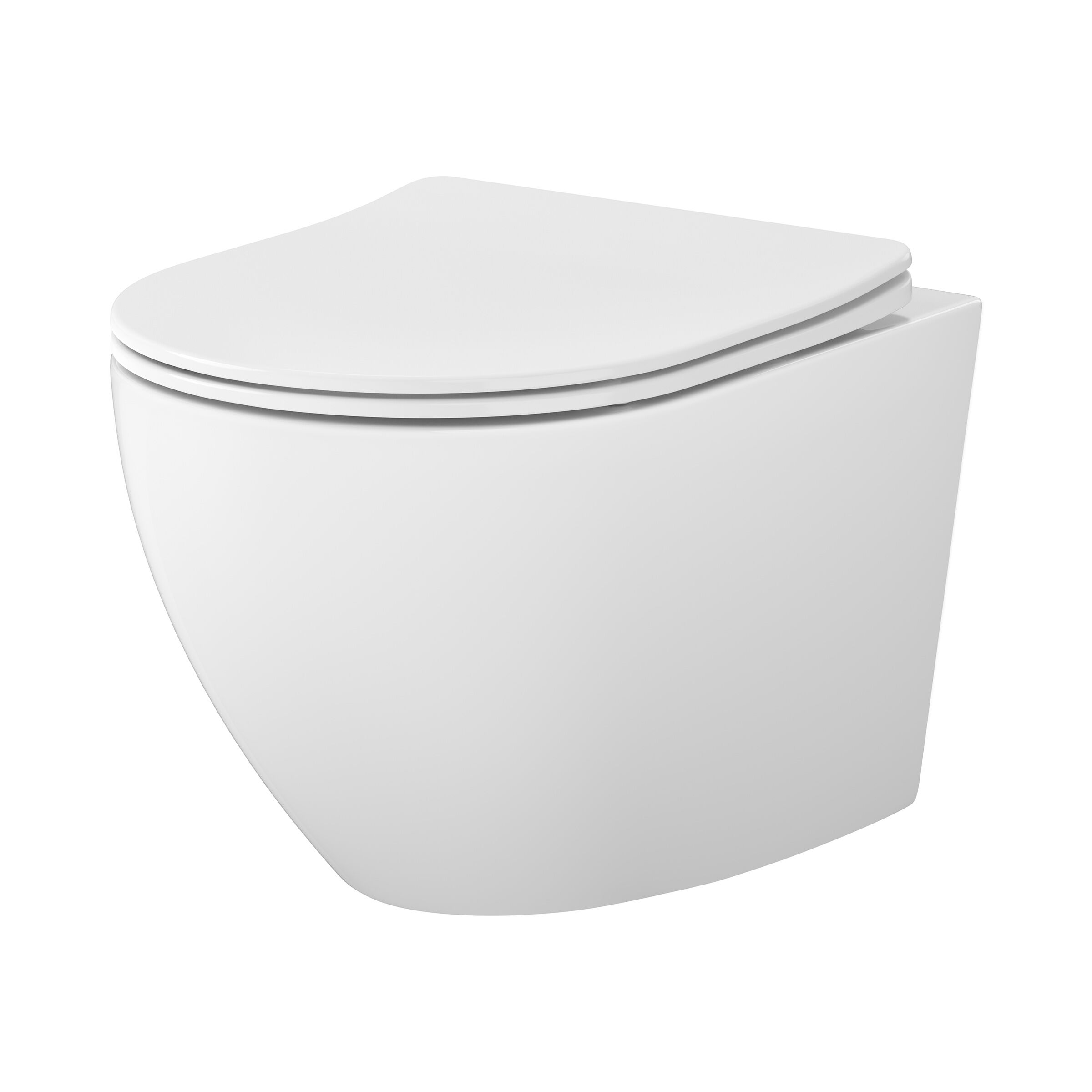 Wand-WC Komplettset DESSE mit WC-Sitz-Absenkenautomatik und Tornado-Spülung