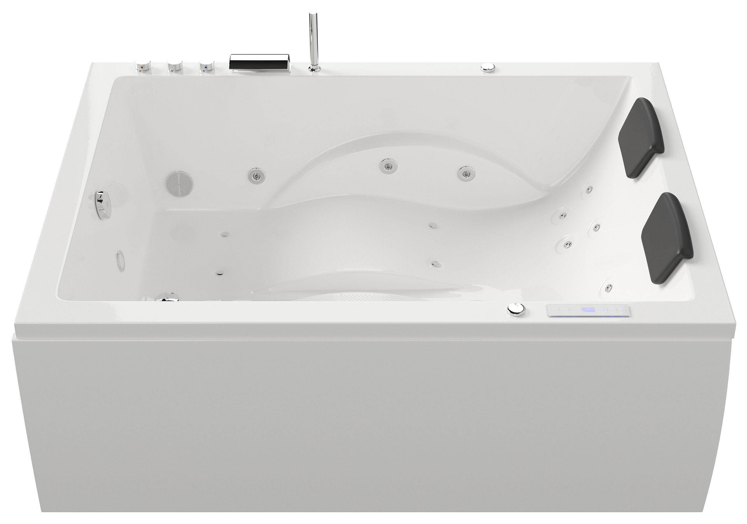 Whirlpool Andalusia 2 Pers. 180x130 rechts Made in Germany 24 Düsen mit Armatur