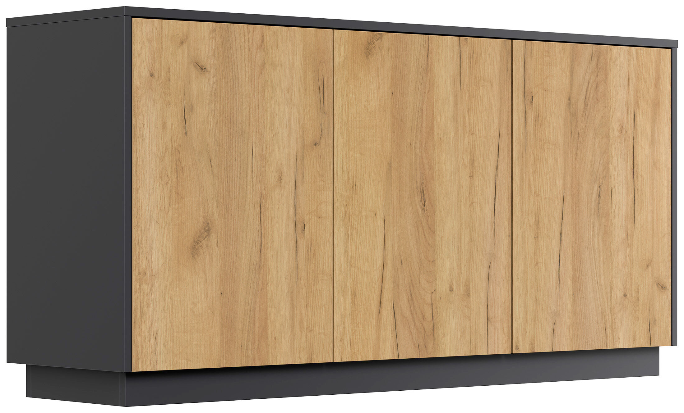 Design Sideboard Kommode Genesis B stehend 150cm 3 Türen Grafit