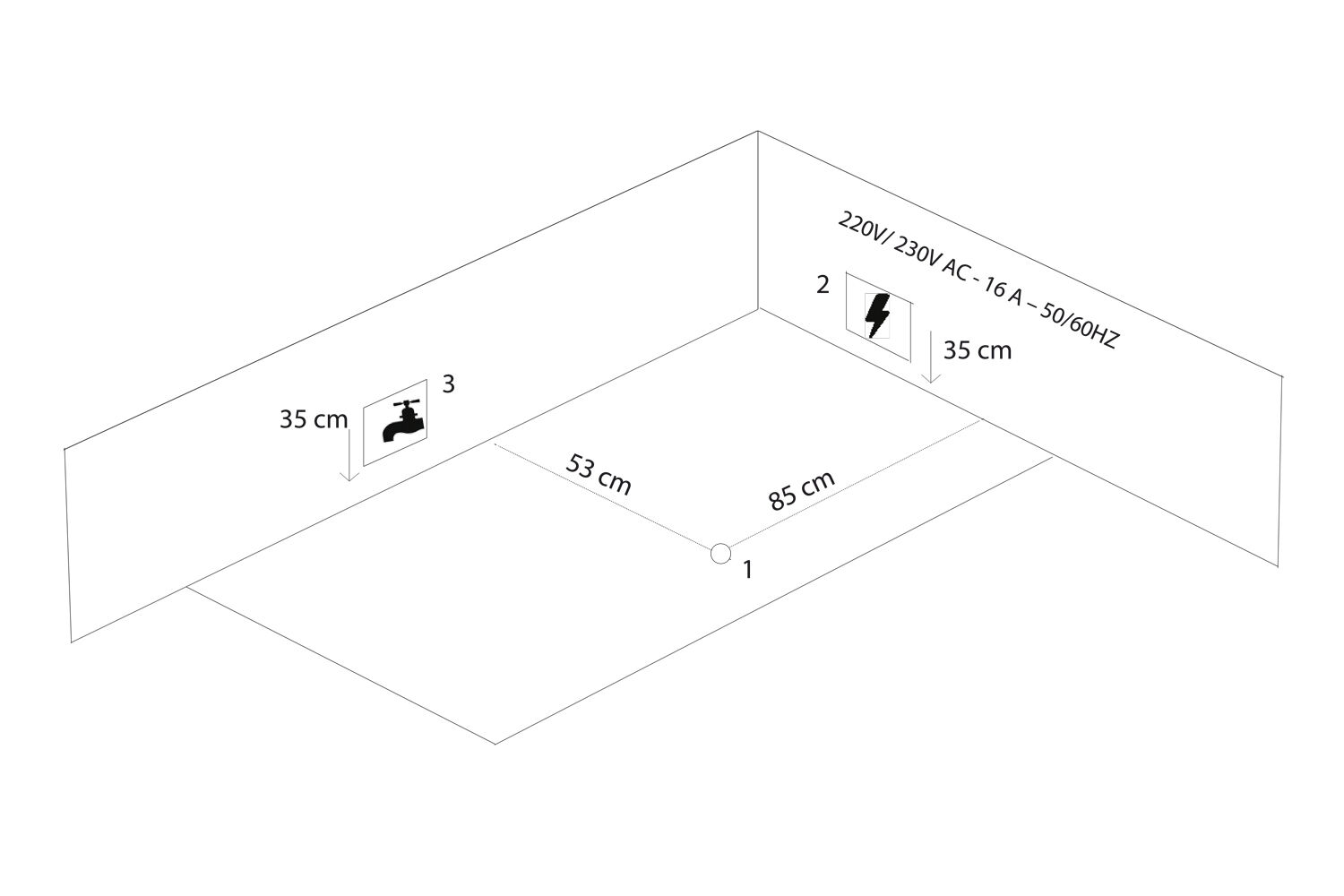 Unity 170 Whirlpool Set ohne Armatur