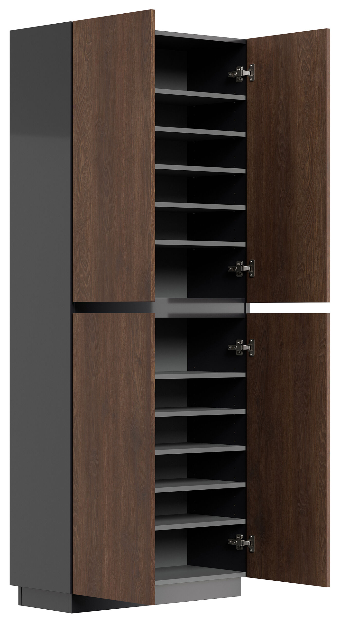 Schuhschrank Pes 4 Türen 36 Paar Redwood