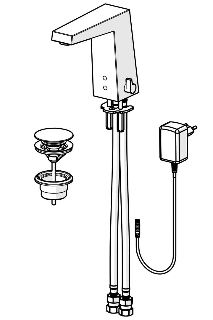 HANSALOFT Waschtischbatterie mit Bluetooth 9/12V mit PSD Sensor