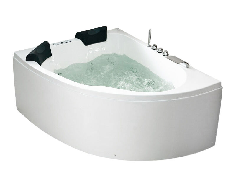 Langeck Whirlpool Royal 160x125 links Made in Germany 21 Düsen mit Armatur