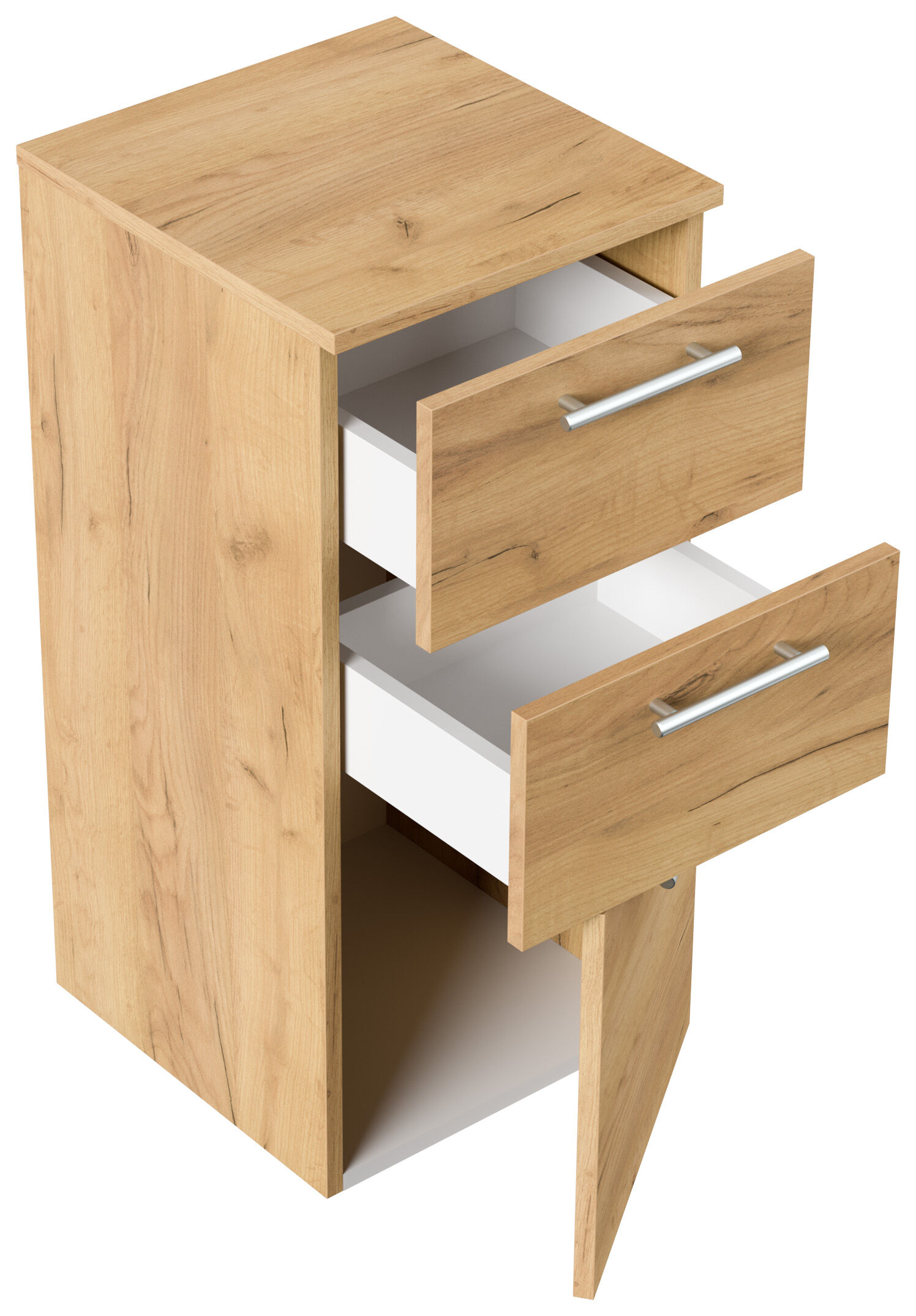 Midischrank 75cm eiche gold