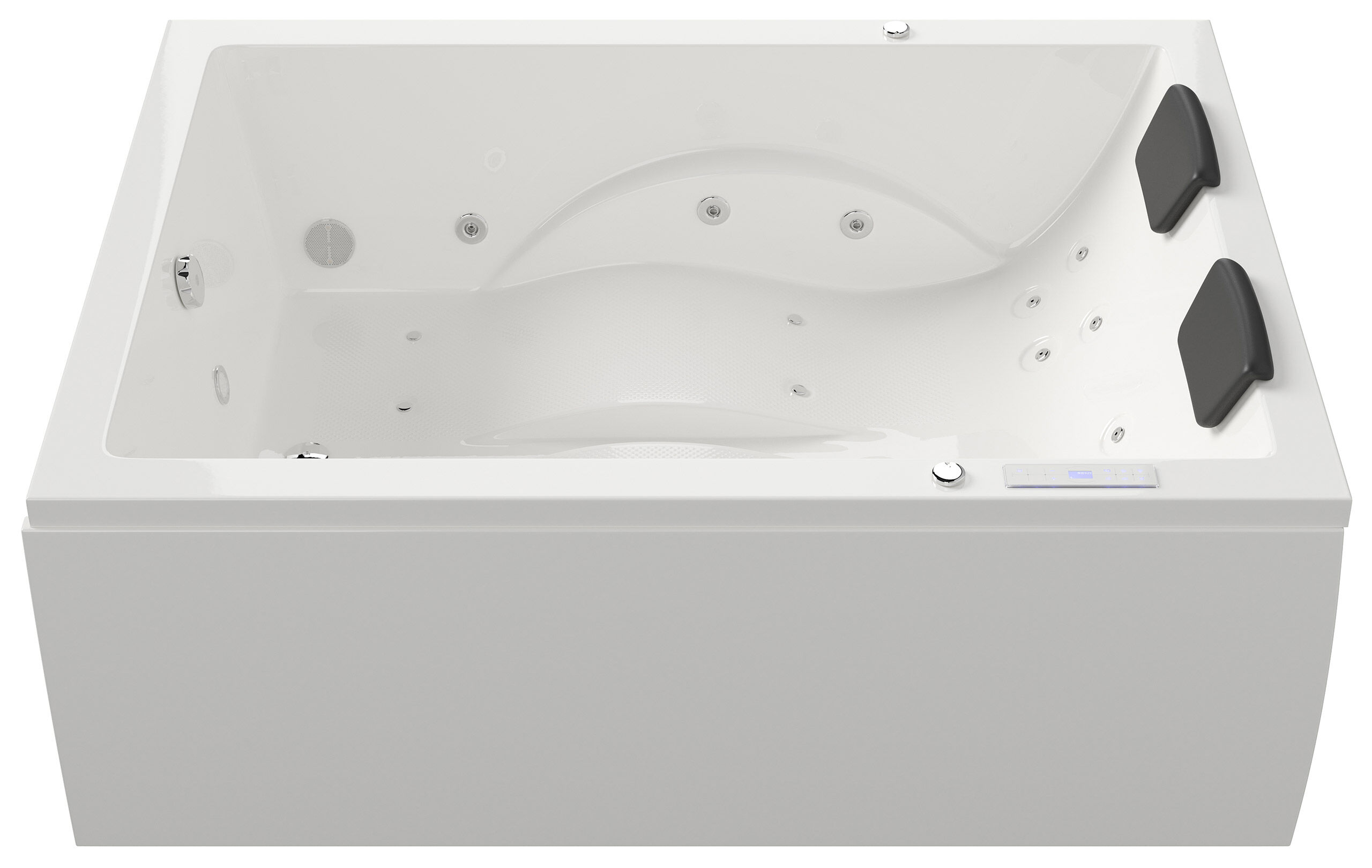 Whirlpool Andalusia 2 Pers. 180x130 rechts Made in Germany 24 Düsen mit Armatur