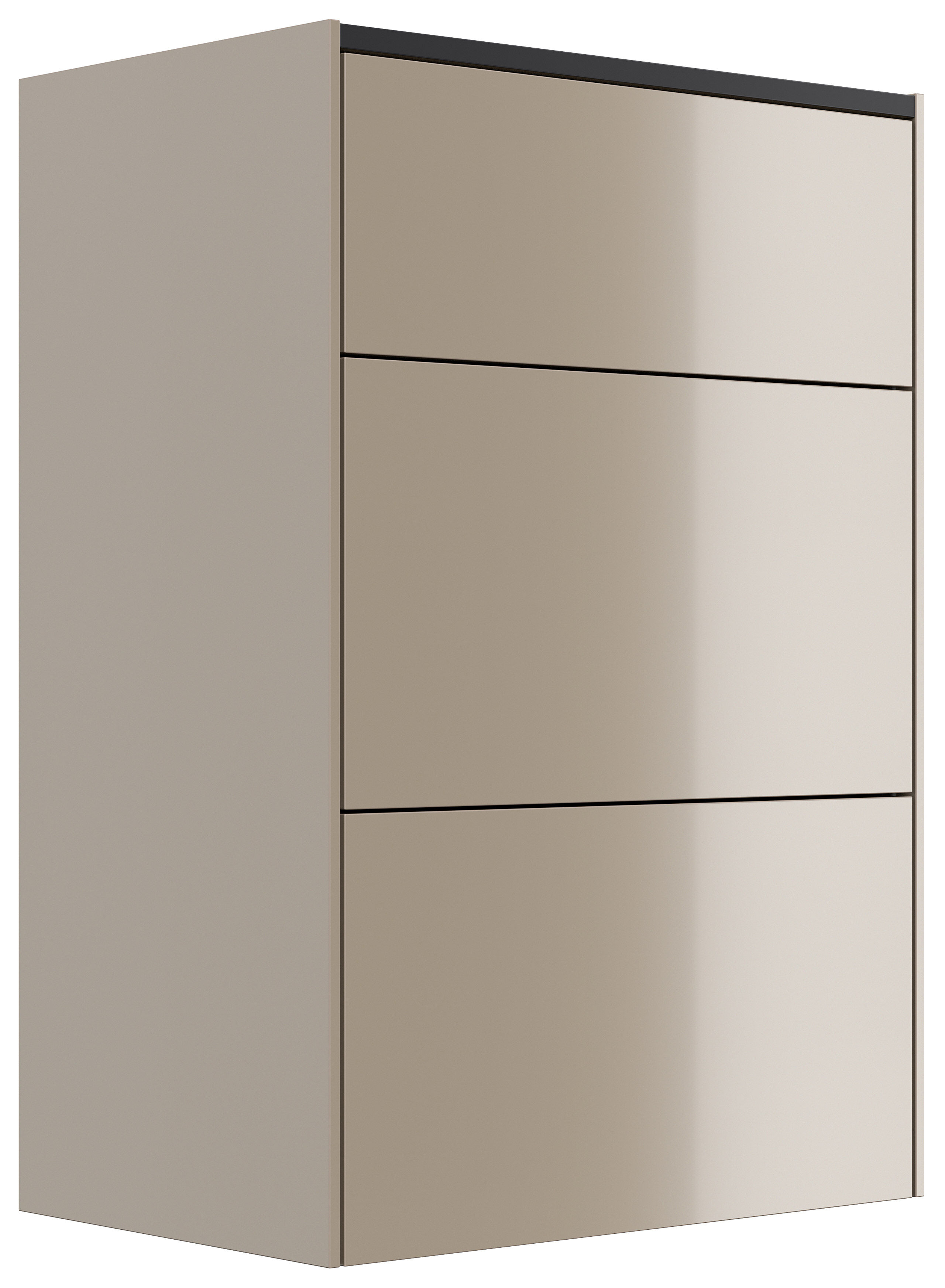 Slim-Design Kommode Edge A 60cm 3 Pushauszüge Kubanit