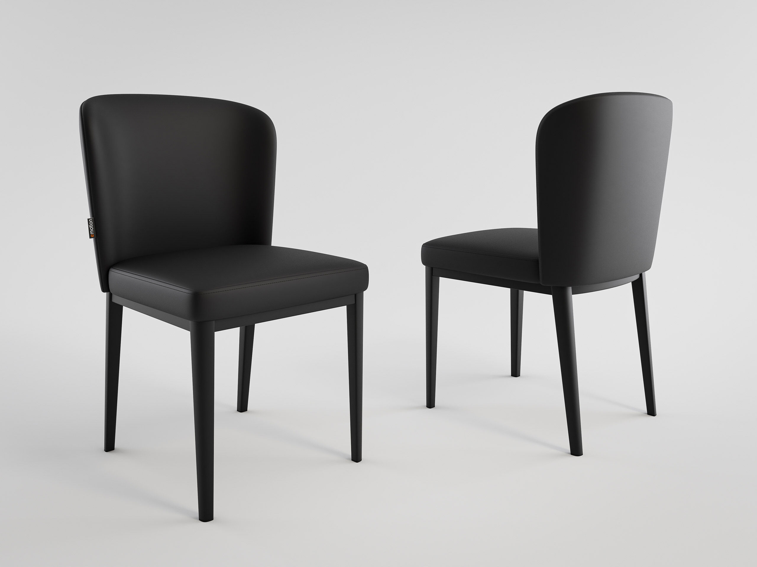 2er Set Esszimmerstuhl Design Küchenstuhl Jean Kunstleder hellgrau Metallbeine