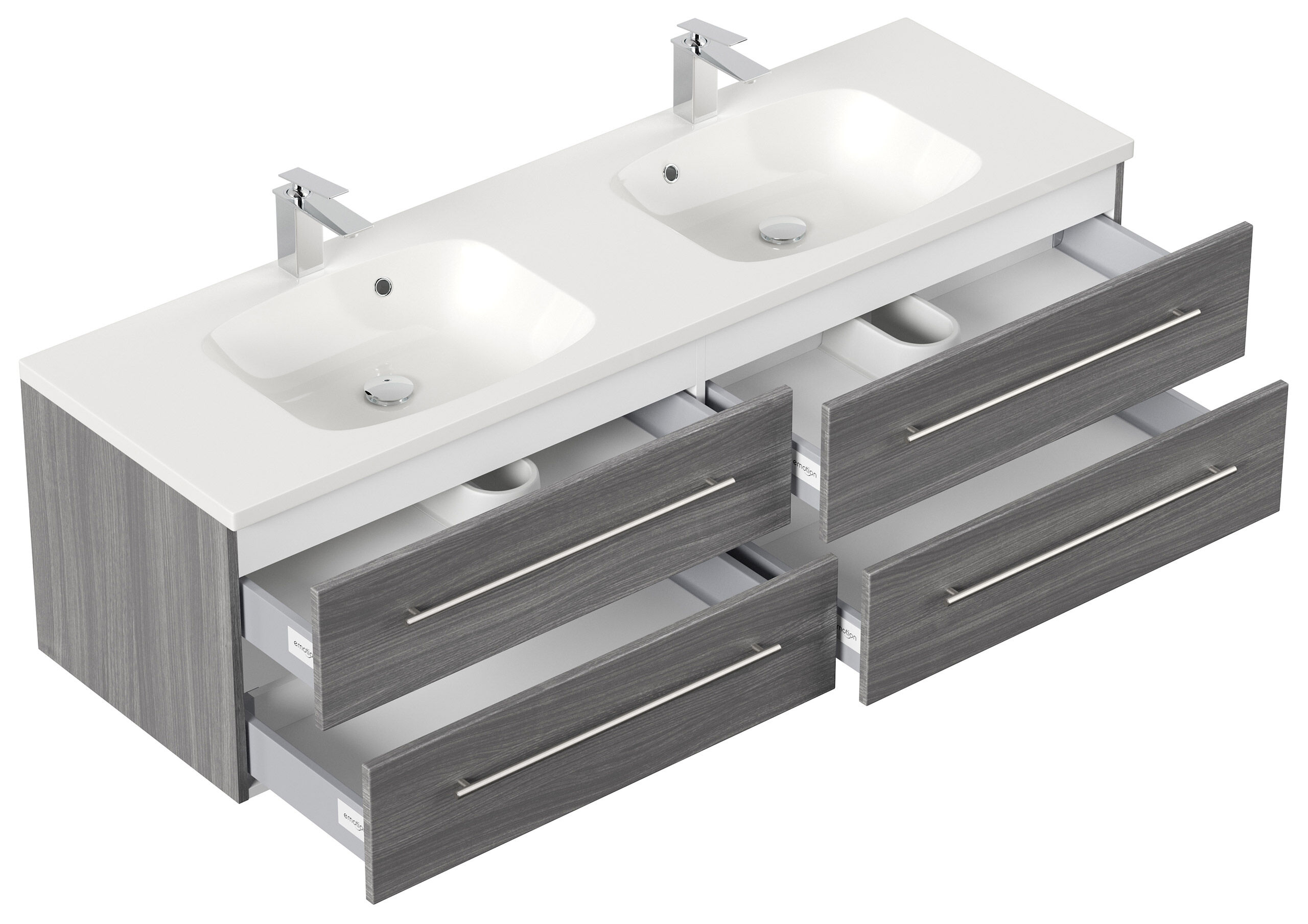 Badmöbel Colossos 160 SoftClose schwarz