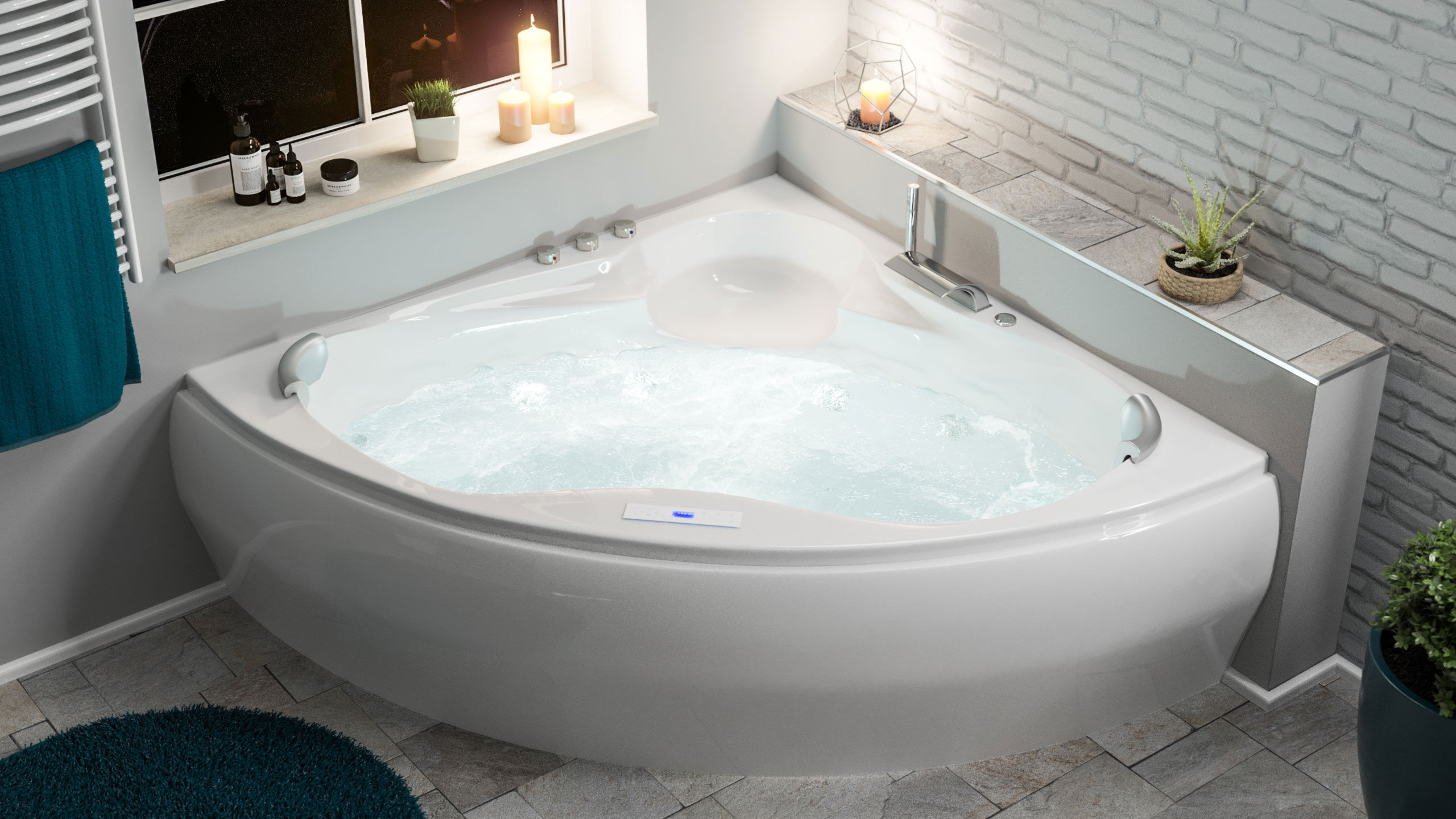 Enjoy Premium Whirlpool Set (L/B/H) 150x150x59 cm