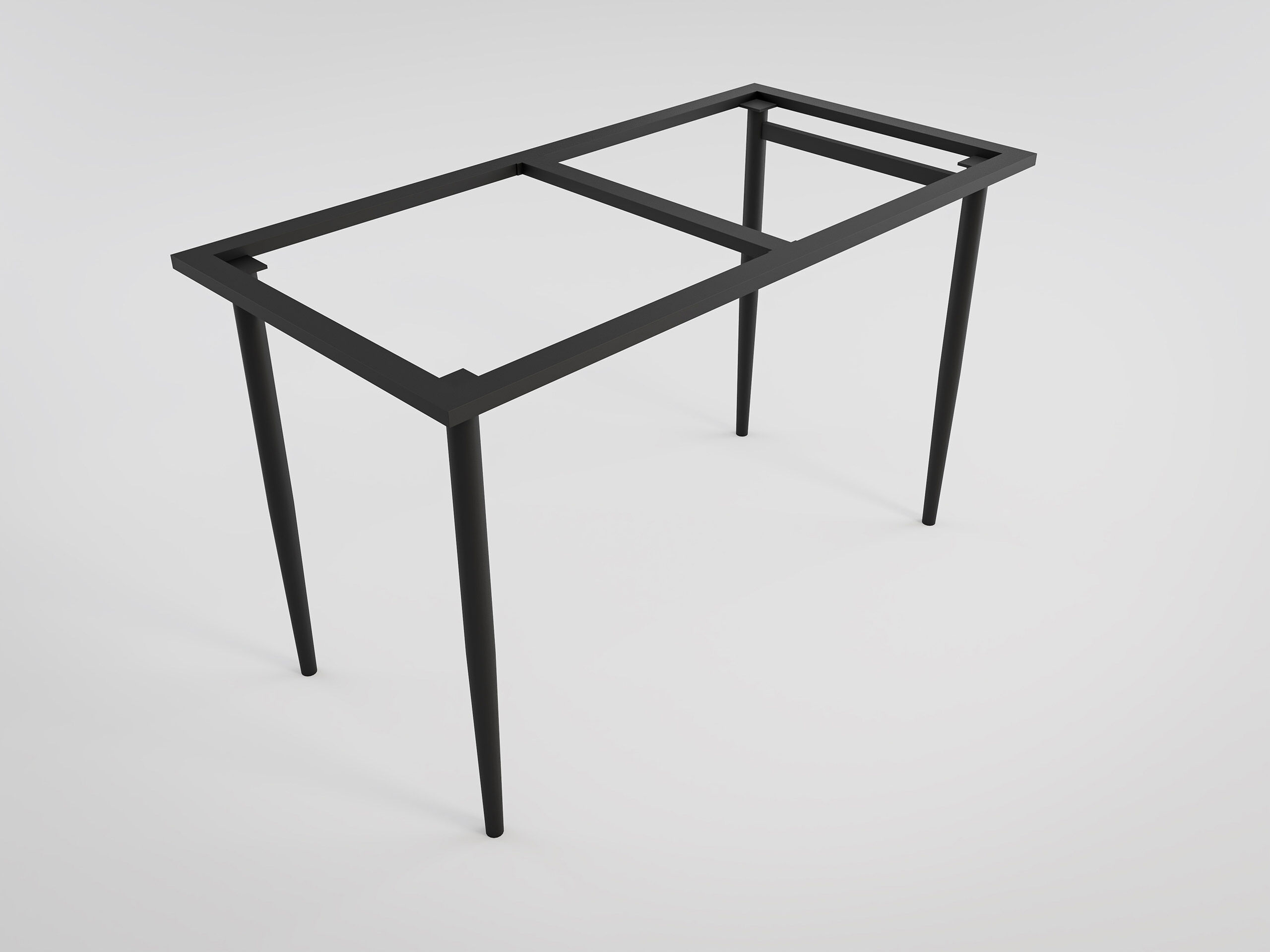 Klassisches Design Maria 120 DIY Esszimmer Küchen Tischgestell Metall schwarz