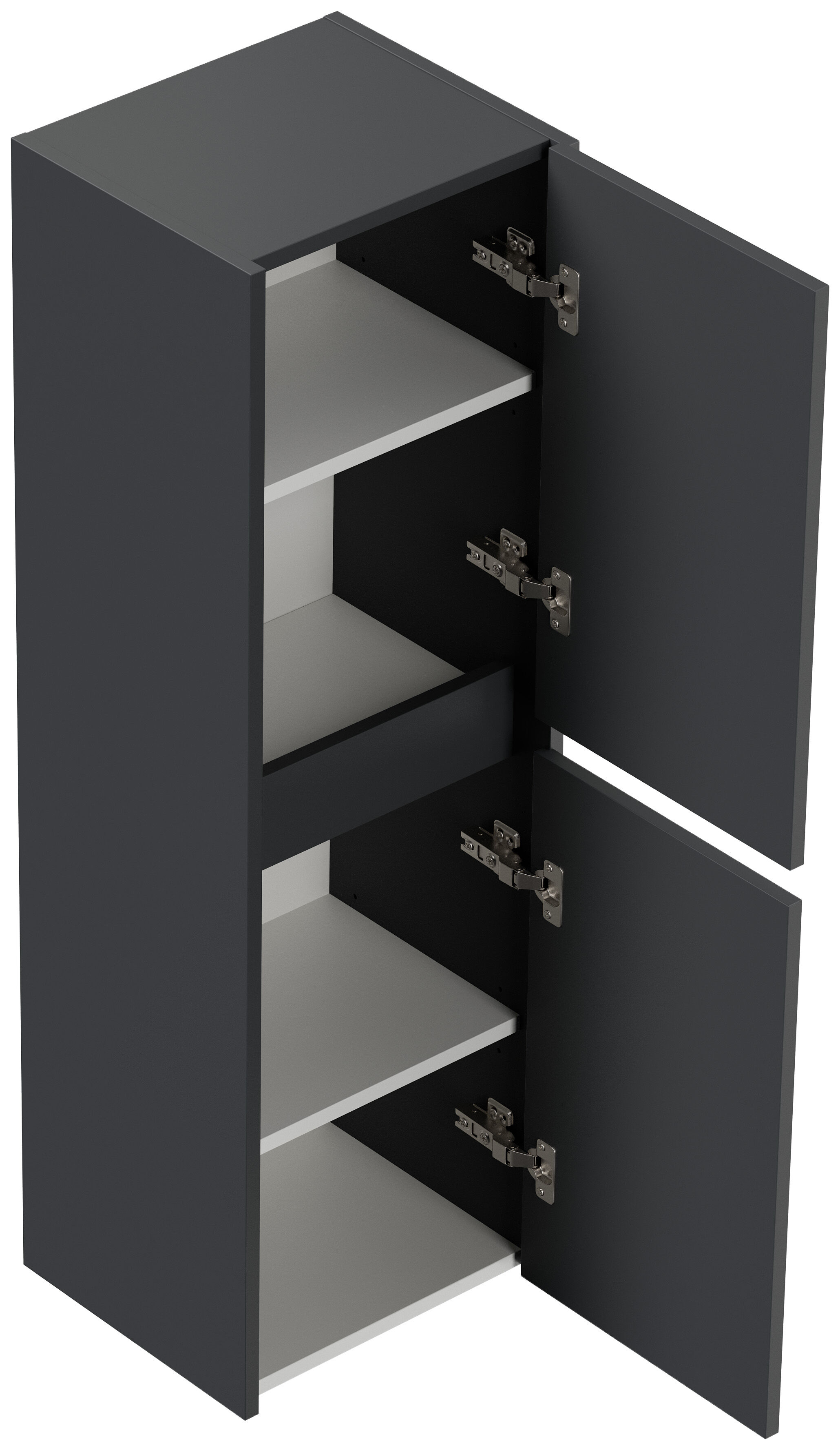 Badmöbelset Taifun 150cm 5tlg mit 2x Spiegelschrank & 2x Seitenschrank grafit