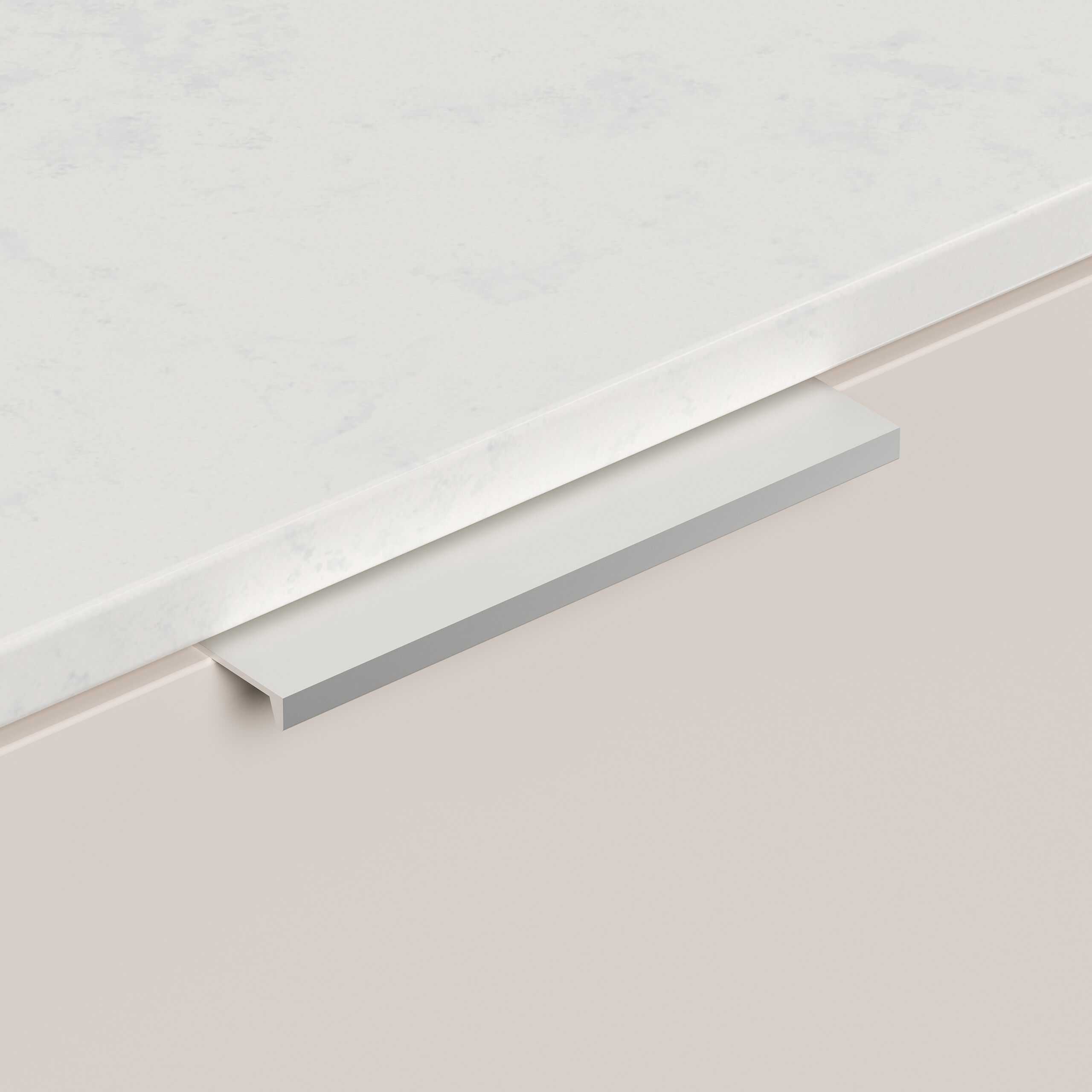 Design Nachttisch Kommode Artem 60cm, Quarztop, 2 Softeinzüge lackiert Weiß Hgl