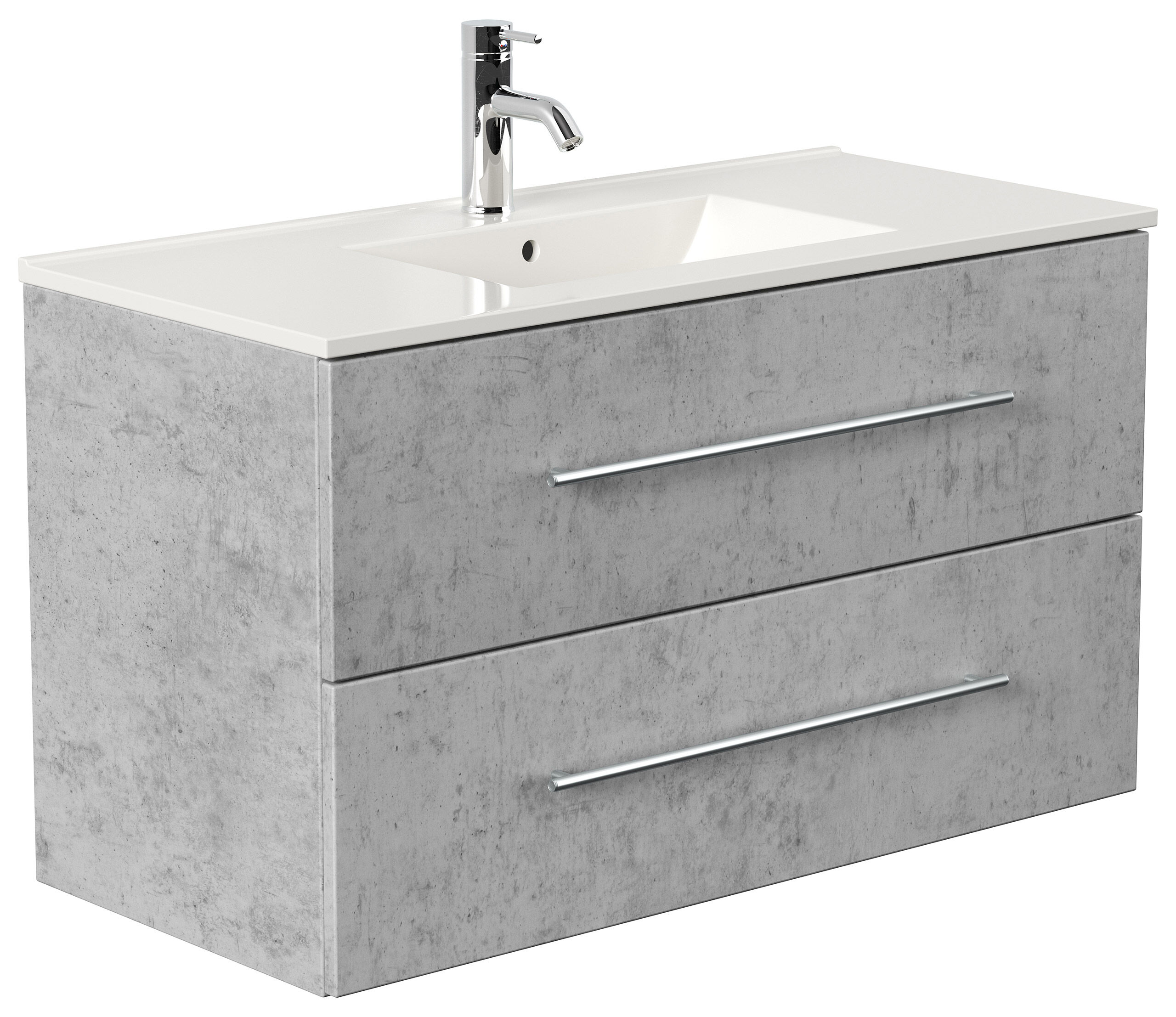 Badmöbel Firenze 100 SoftClose weiss hochglanz