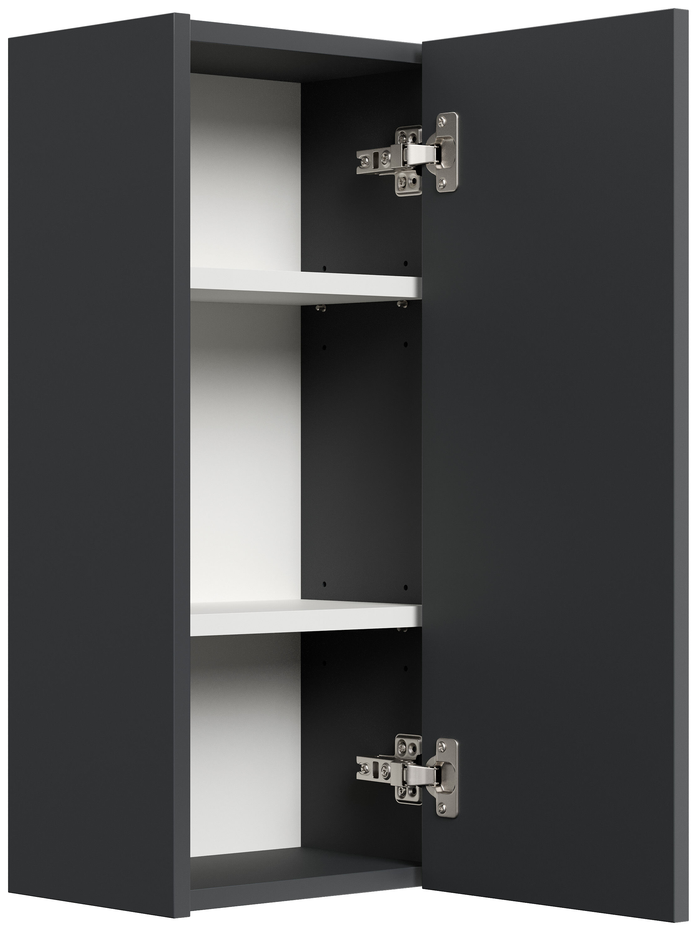 Badmöbel Set Taifun 4tlg. 100cm Spiegelschrank, 2x Badschrank Grafit