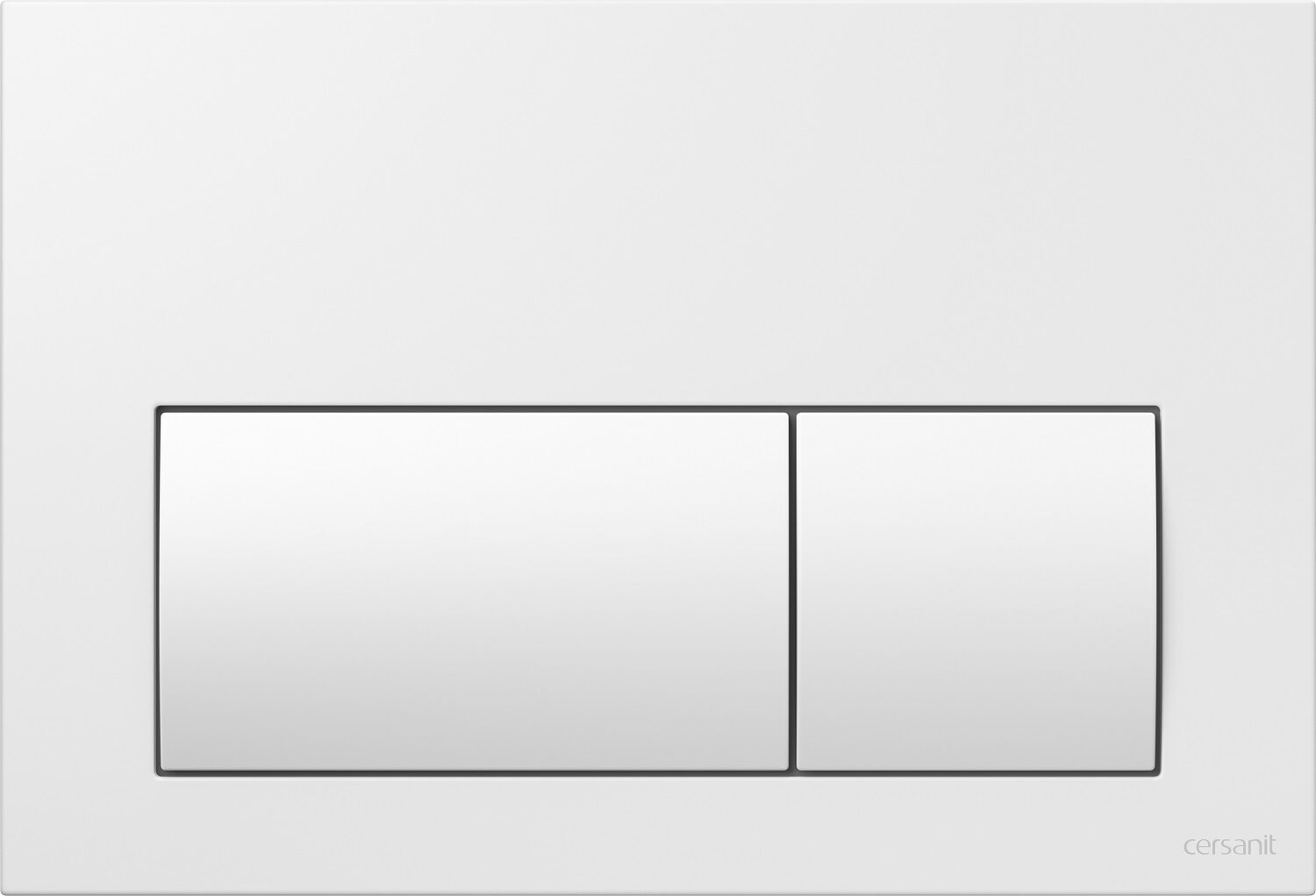 WC-Betätigungsplatte PRESTO Weiss hochglanz
