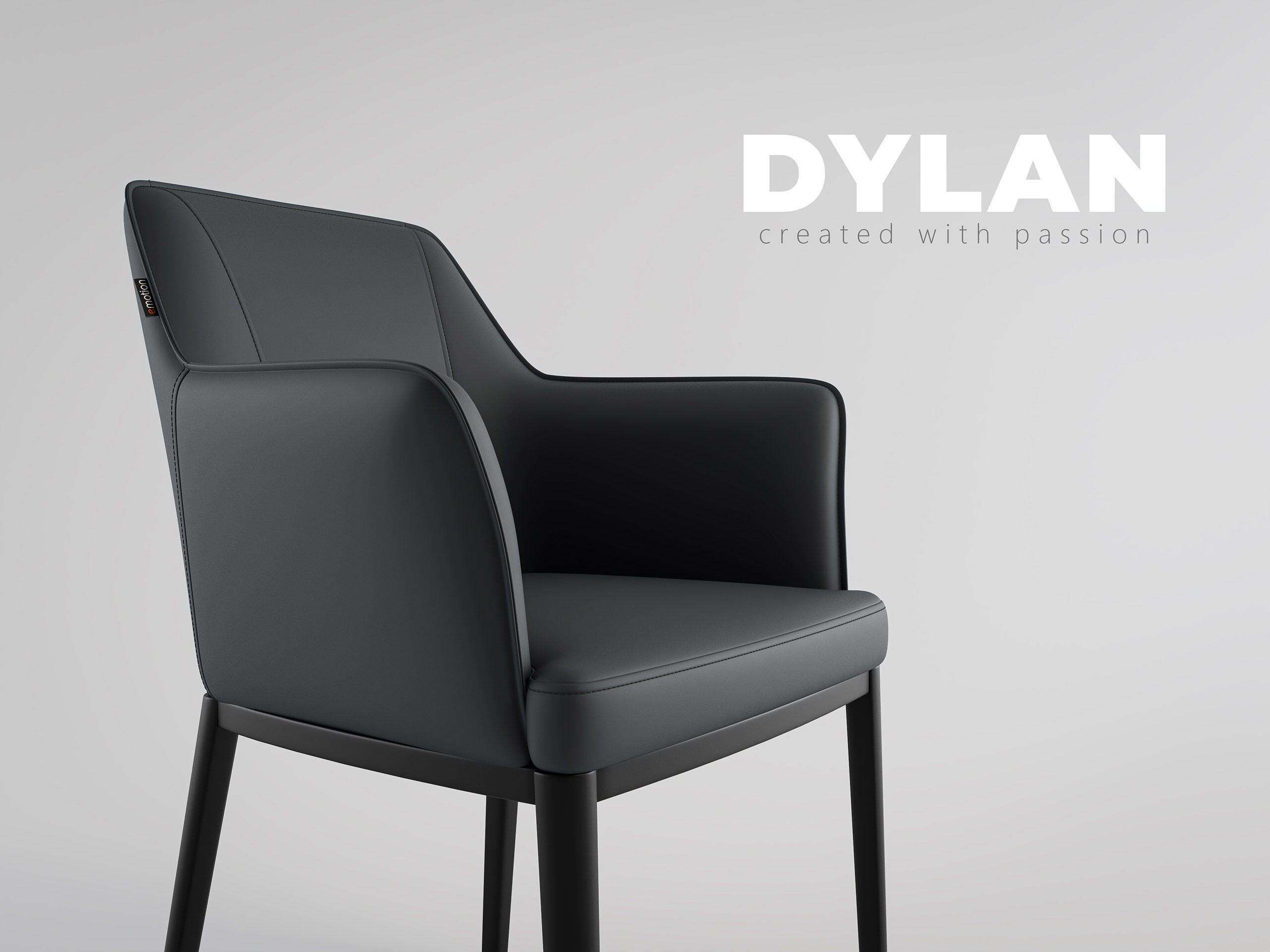 2er Set Esszimmerstuhl Design Küchenstuhl Dylan Kunstleder creme Metallbeine