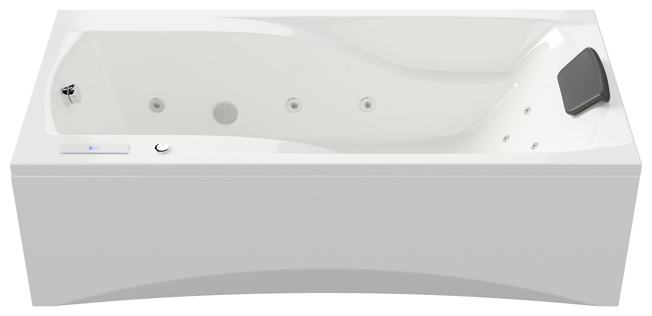 Rechteck Whirlpool Centauri 190x90 rechts Made in Germany 18 Düsen mit Armatur