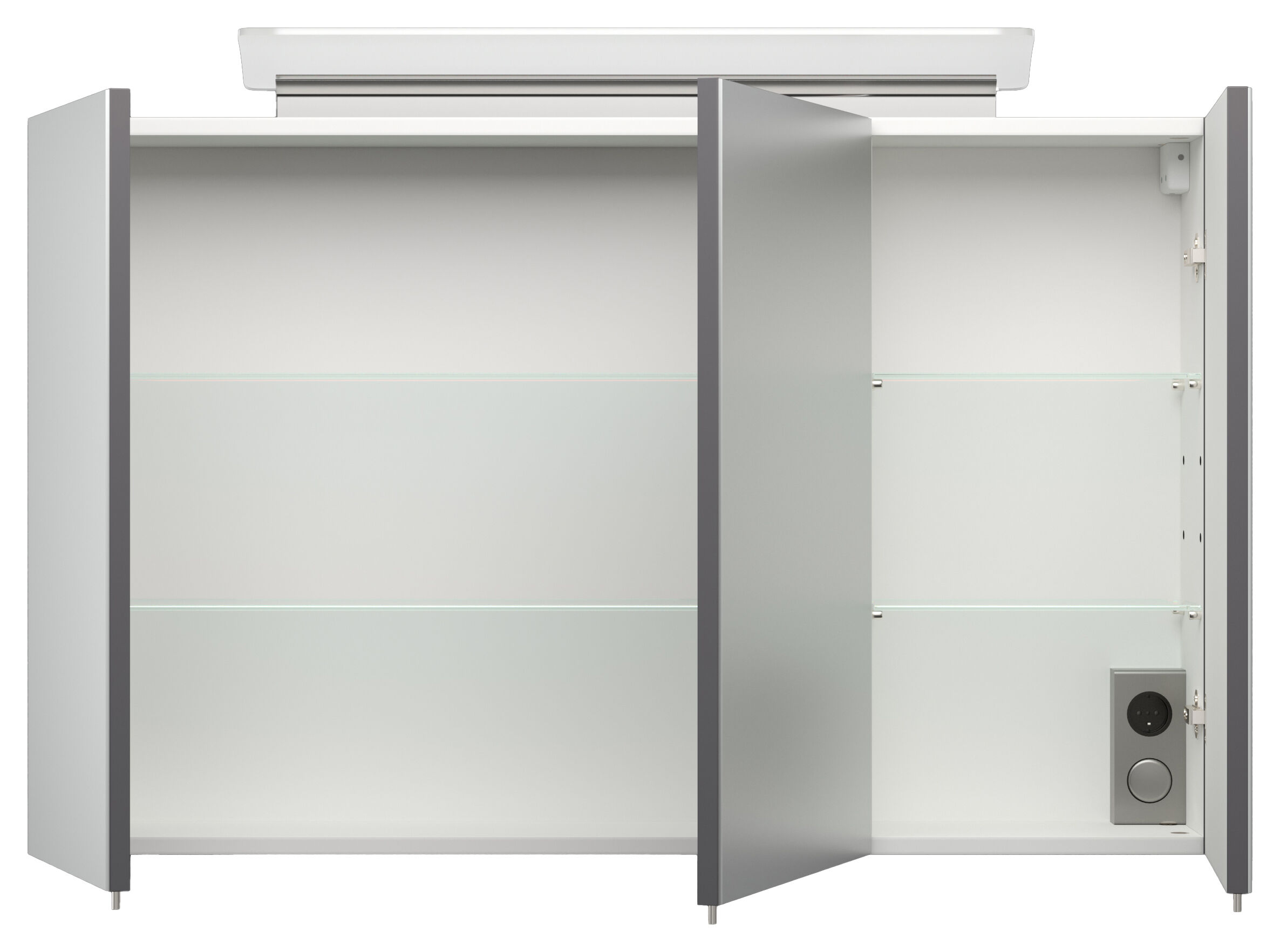Badmöbel-Set Venezia 100 cm (4-teilig) SoftClose anthrazit