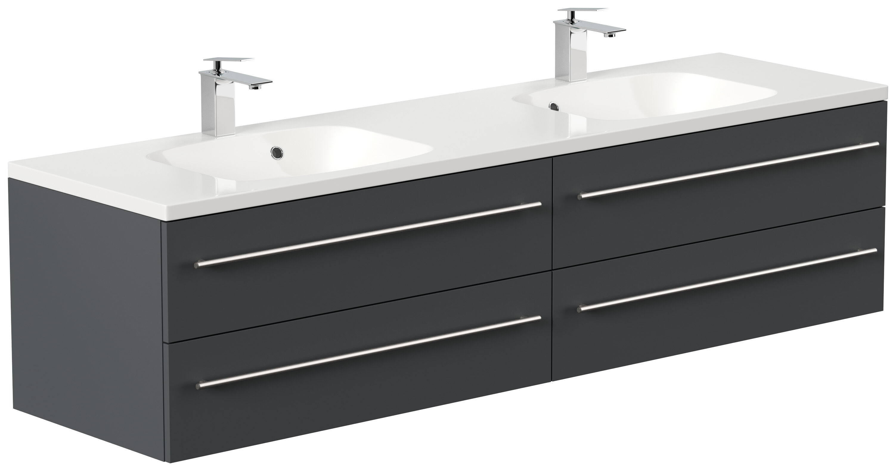 Badmöbel Colossos 180 SoftClose weiss hochglanz
