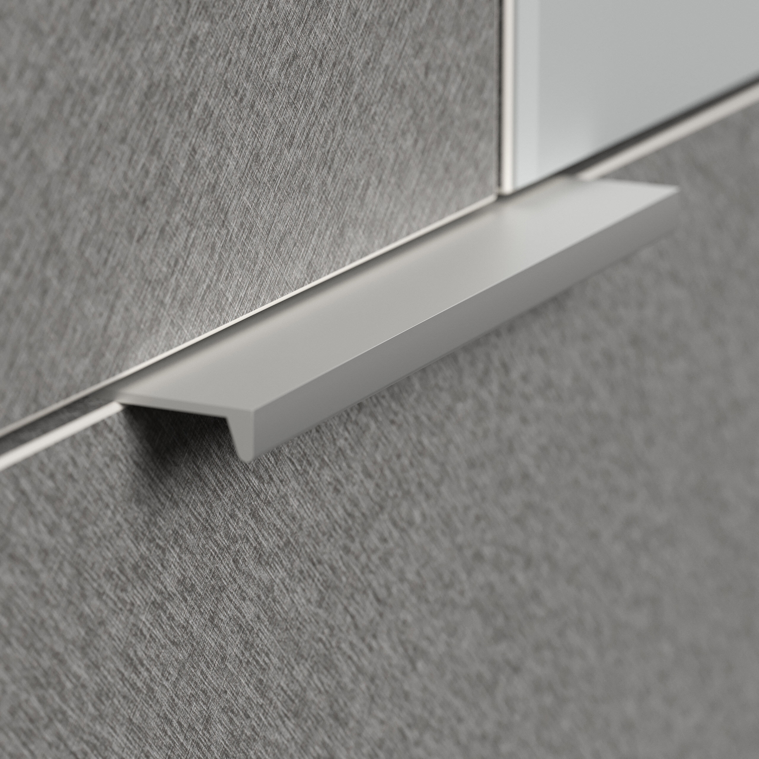 Schuhschrank Castello-L Spiegeltür 2 Softeinzüge 30 Paar Creme-Grafit