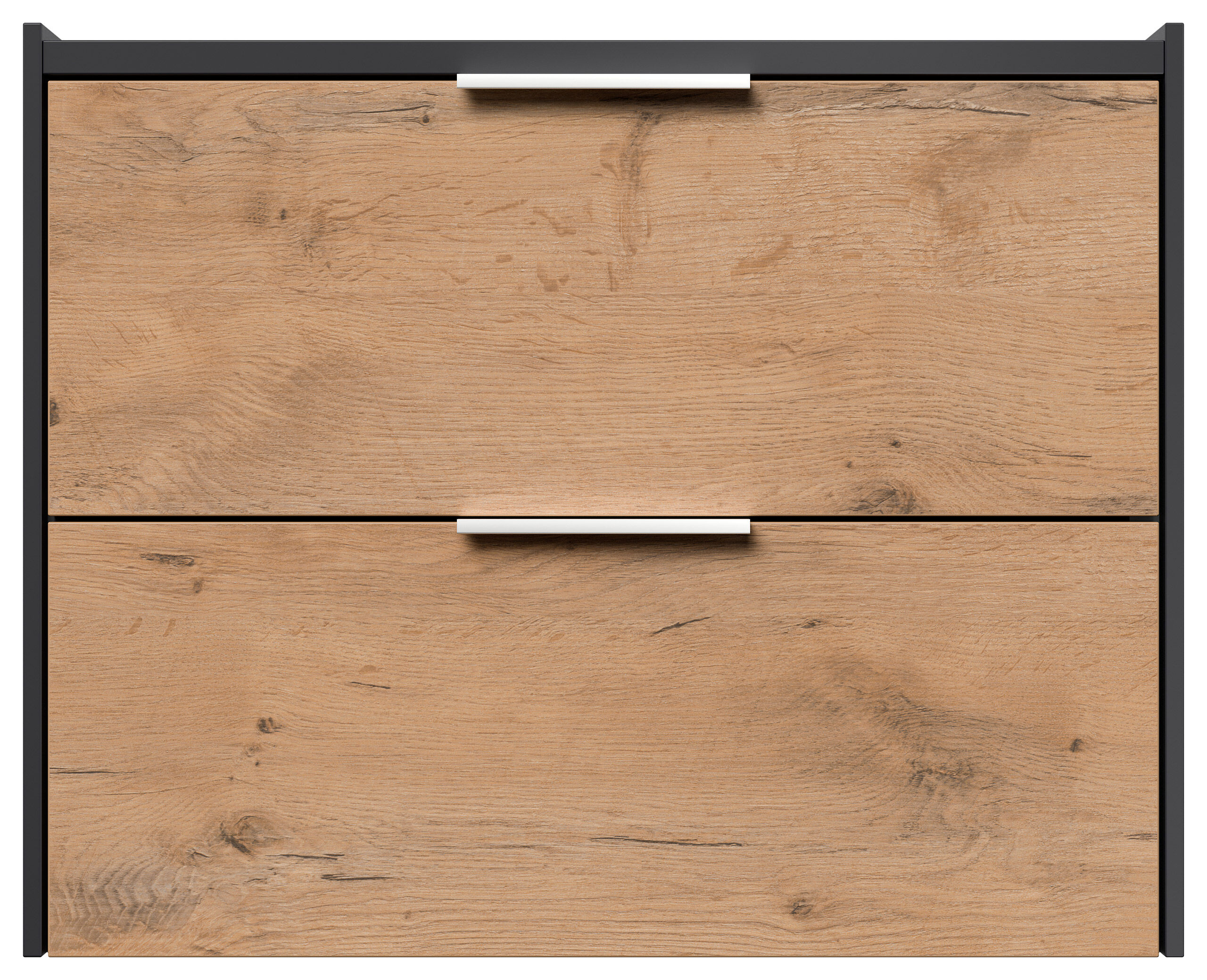 Design Nachttisch Kommode Artem 60cm, 2 Softeinzüge Oak