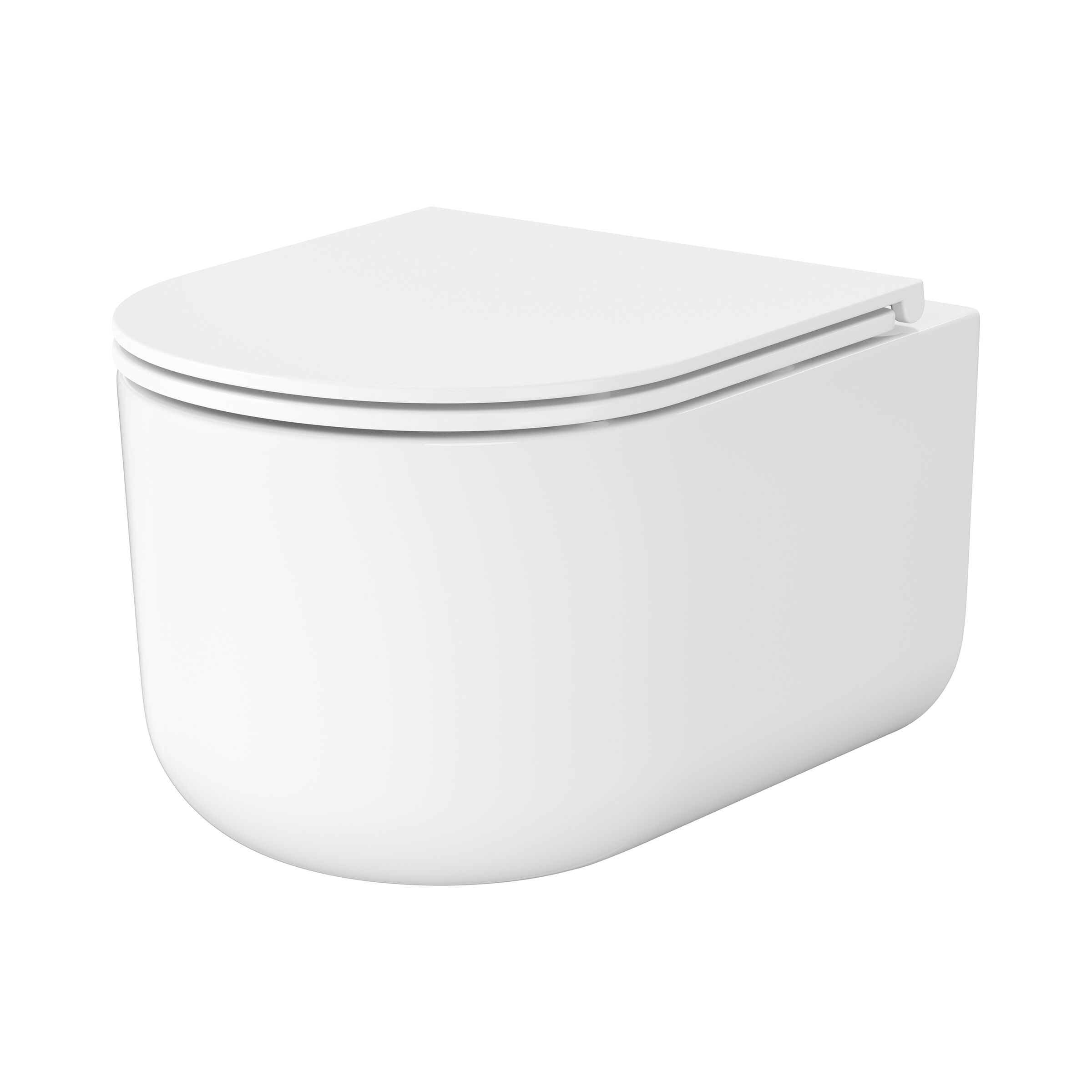 Wand-WC Komplettset INTRO mit WC-Sitz-Absenkenautomatik und Tornado-Spülung