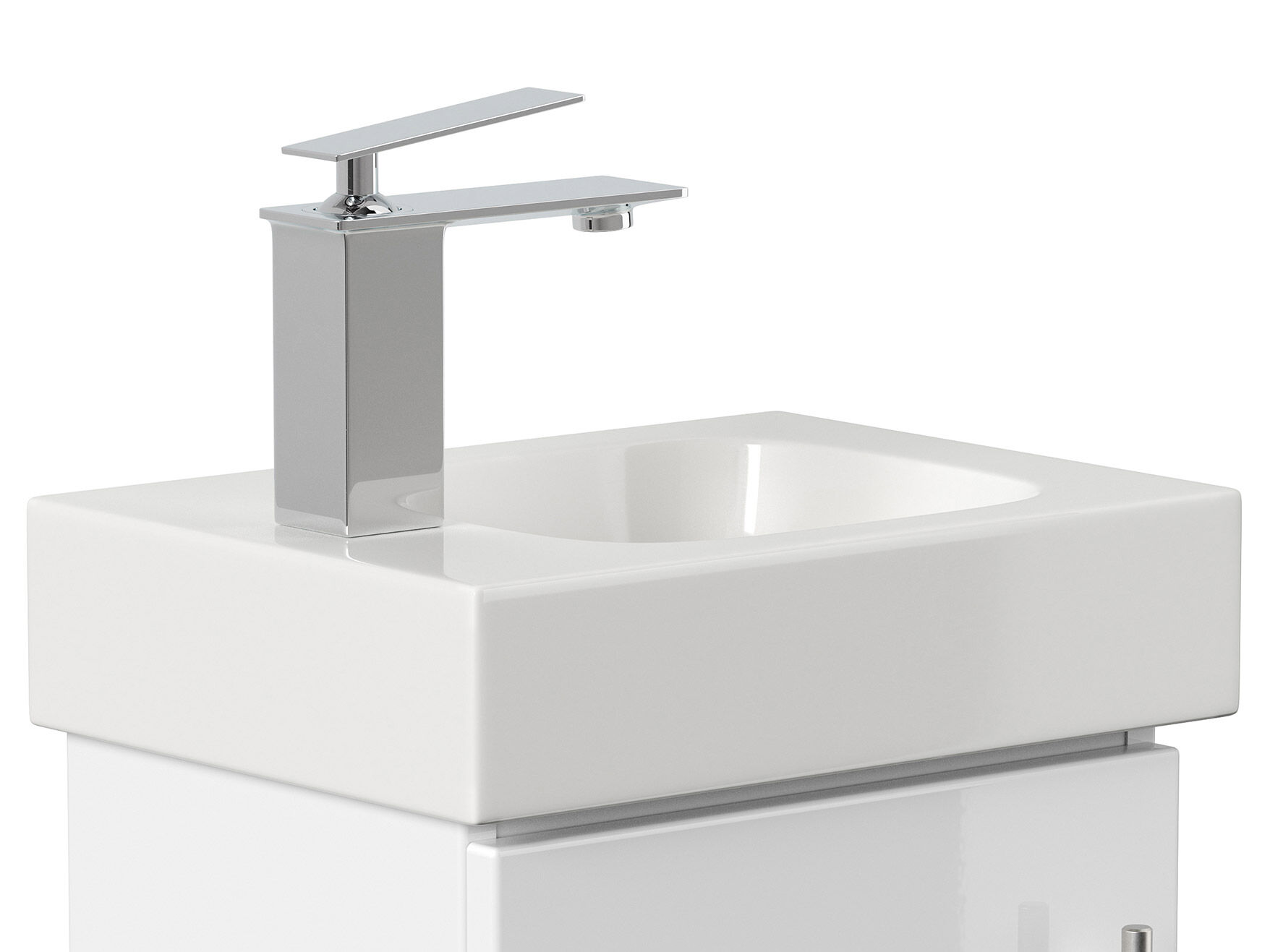 Geberit Icon 38 cm links Waschbecken