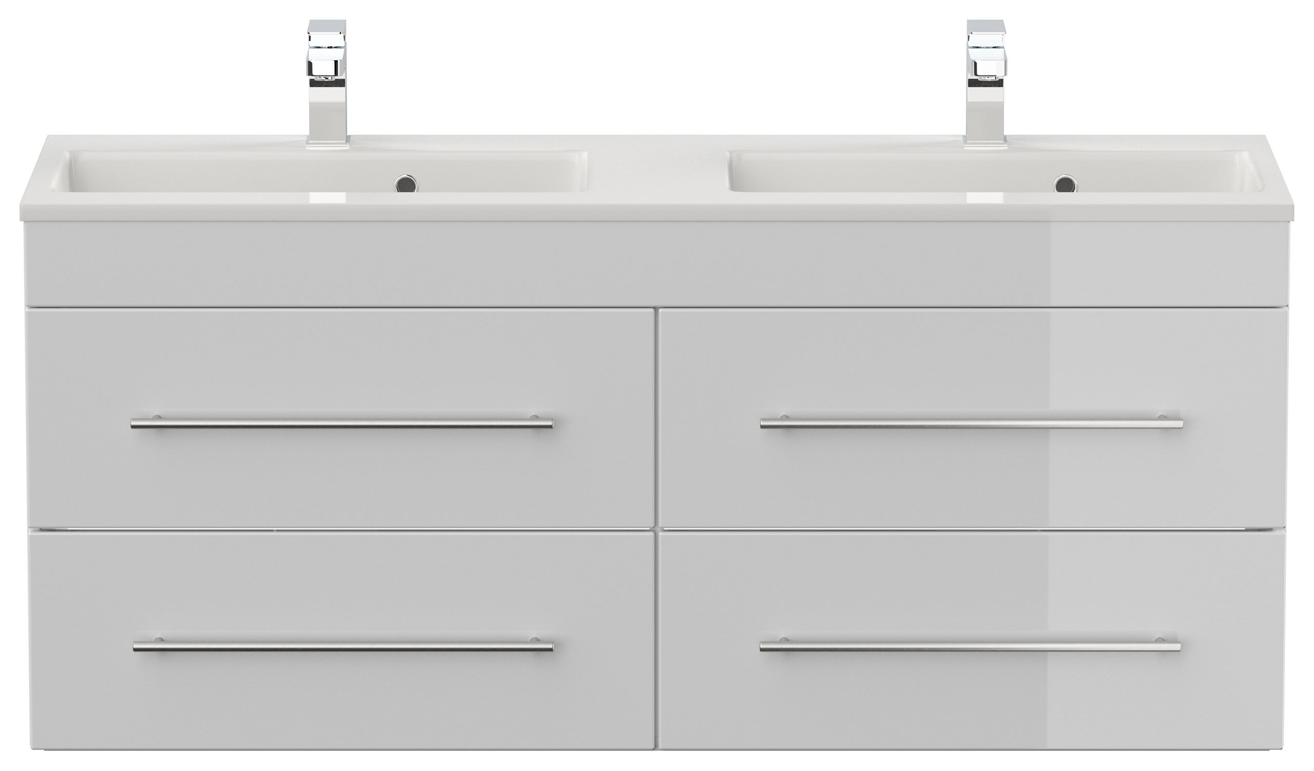Badmöbel Firenze 140 SoftClose weiss hochglanz