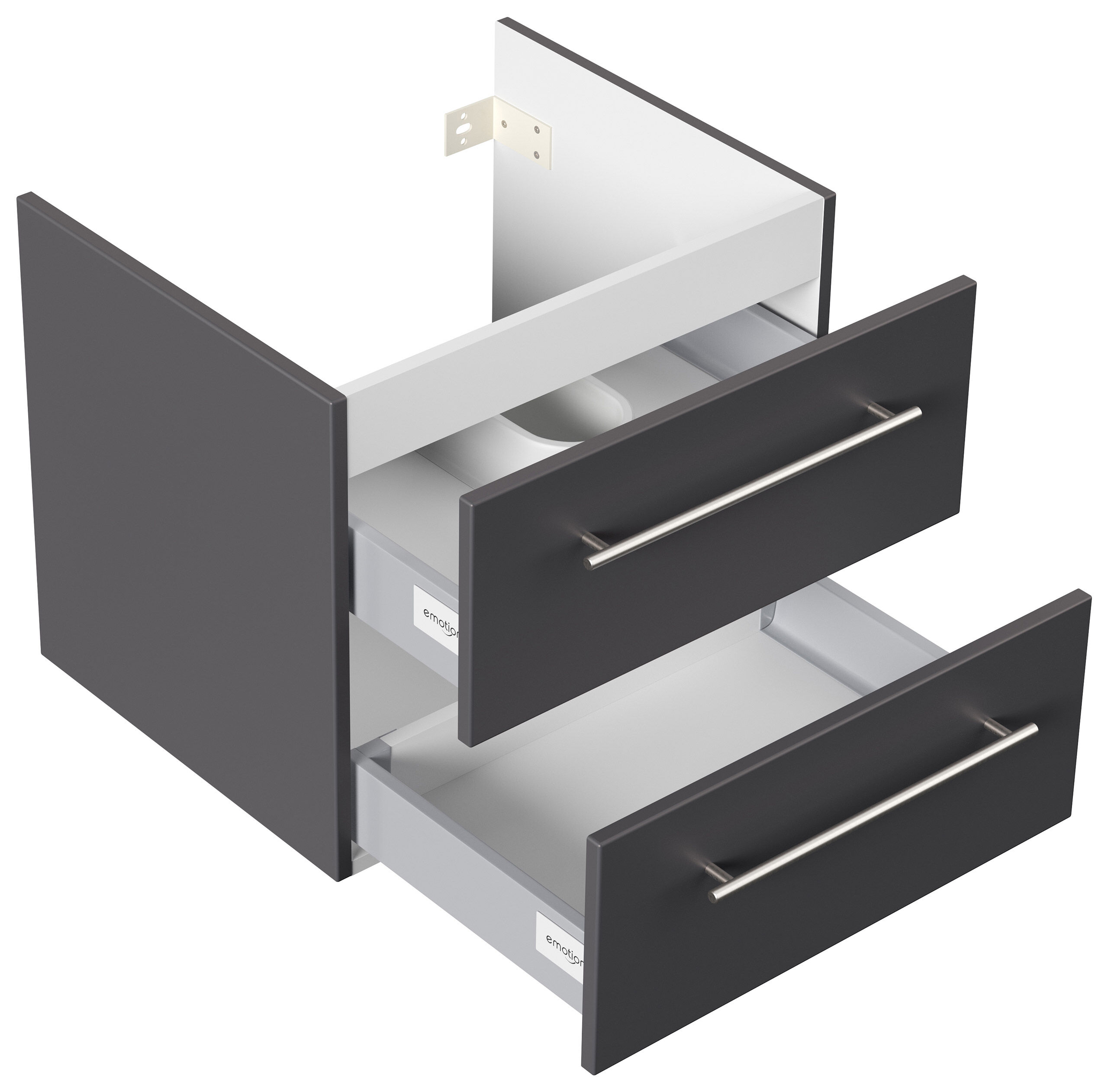 Unterschrank für Geberit Icon 60 cm anthrazit