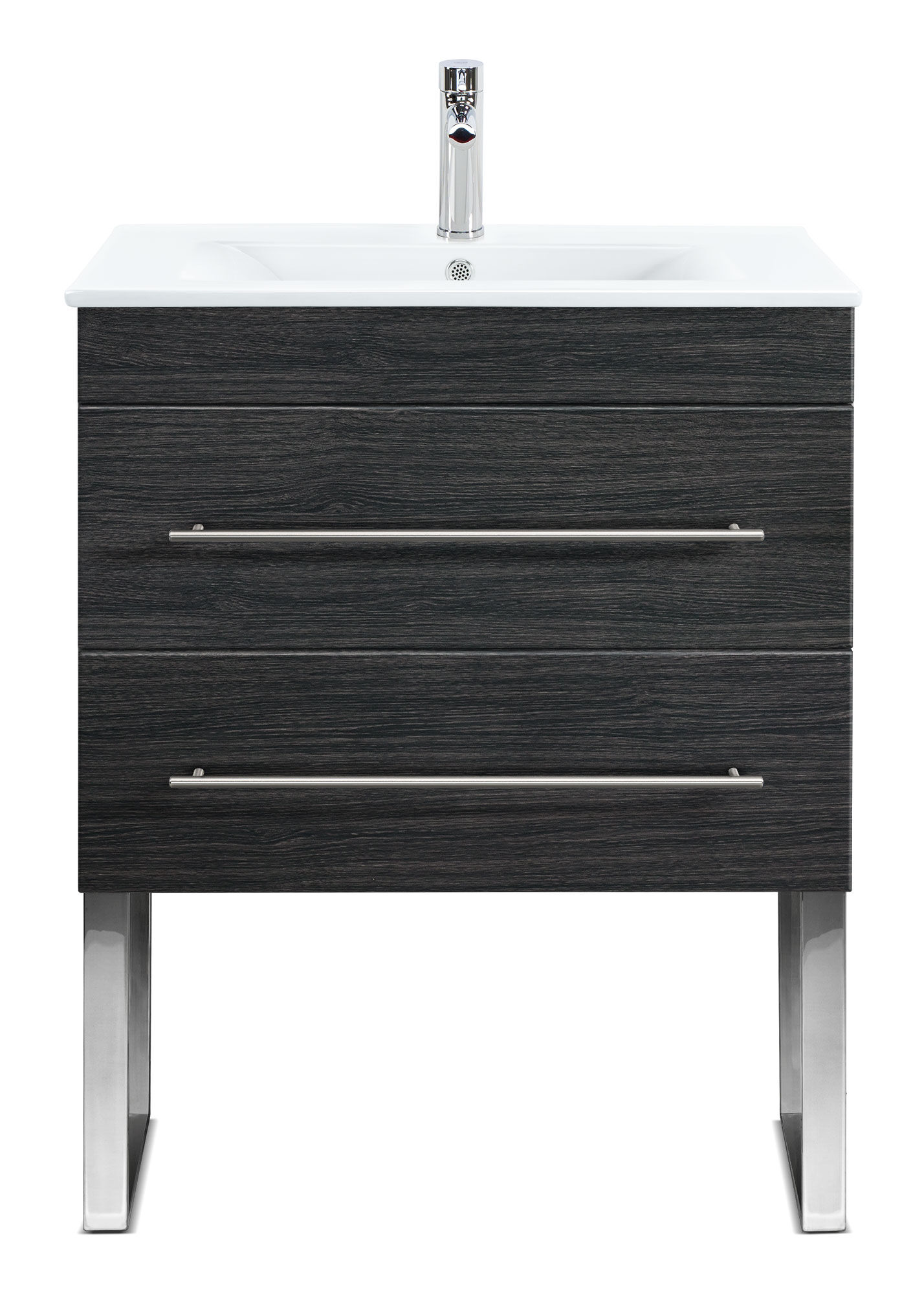 Stand Badmöbel Casa Infinity 750 SoftClose anthrazit gemasert